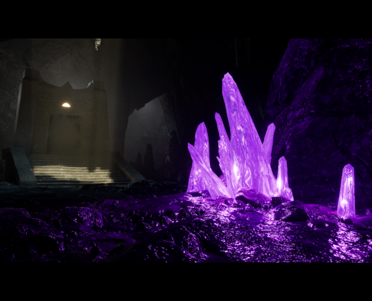 Dark cave portal [UE5] — Графика, 3D на Dprofile