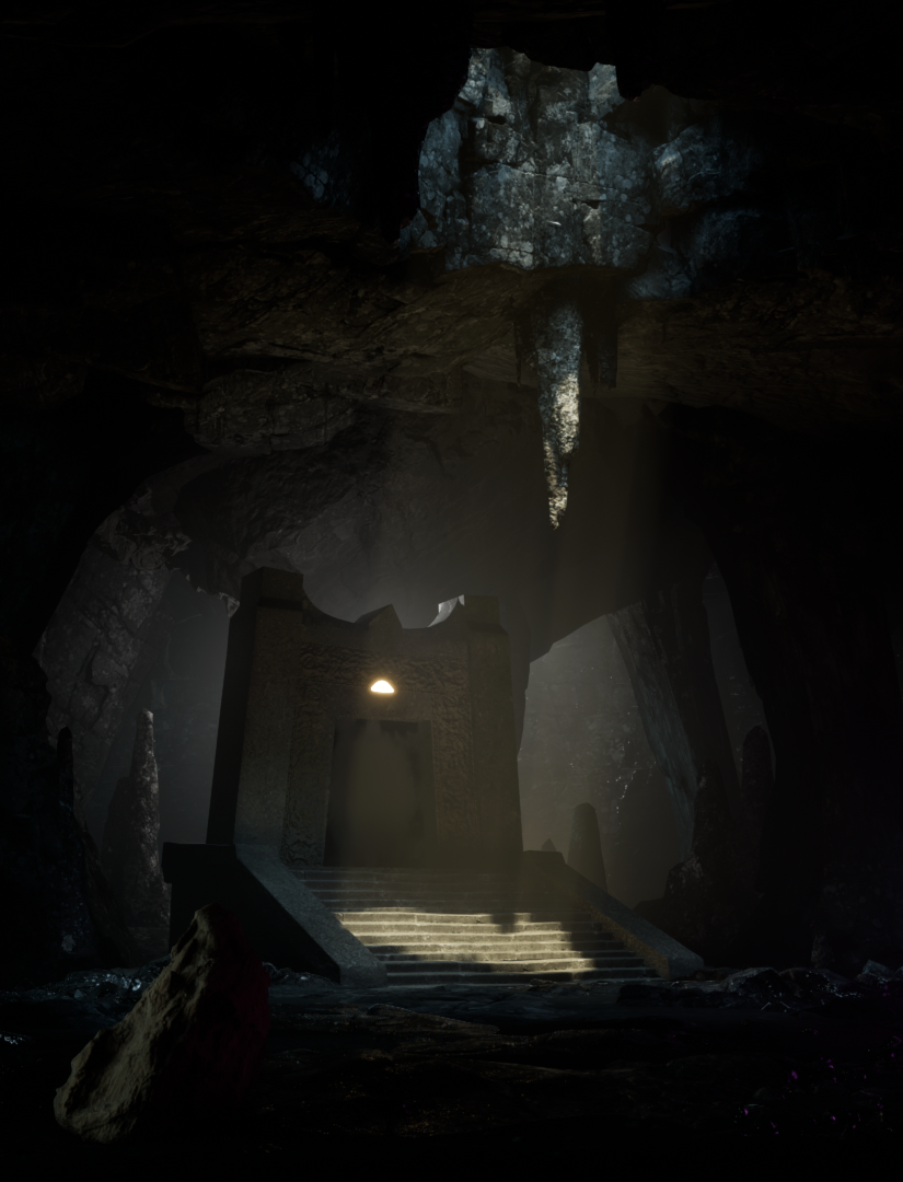 Dark cave portal [UE5] — Изображение №2 — Графика, 3D на Dprofile