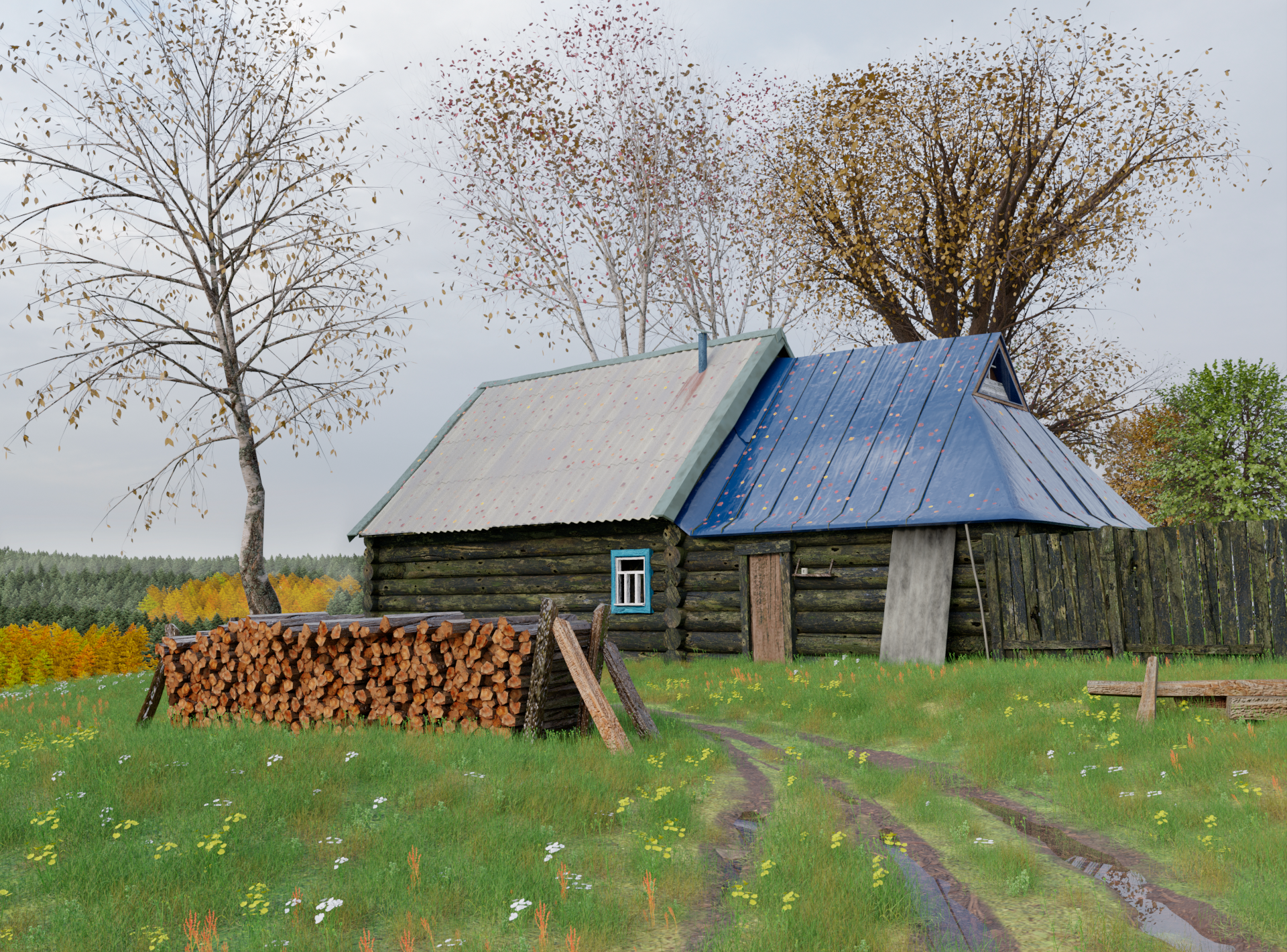 Старая деревенская избушка — Изображение №1 — Графика, 3D на Dprofile