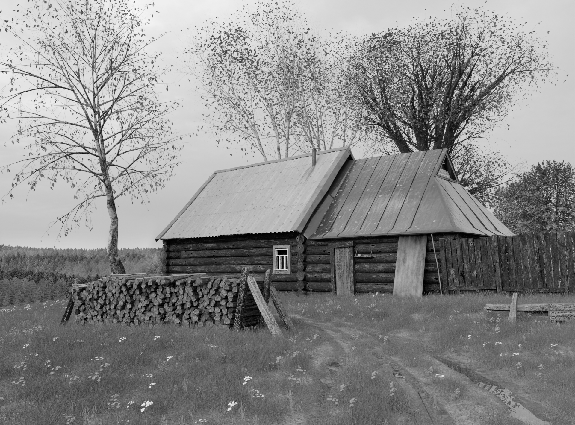 Старая деревенская избушка — Изображение №2 — Графика, 3D на Dprofile