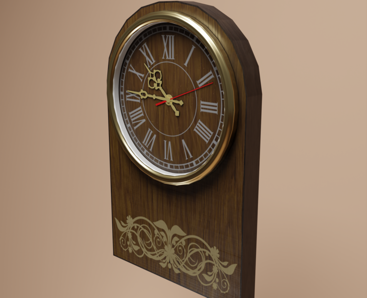 Soviet wall clock — Графика, 3D на Dprofile