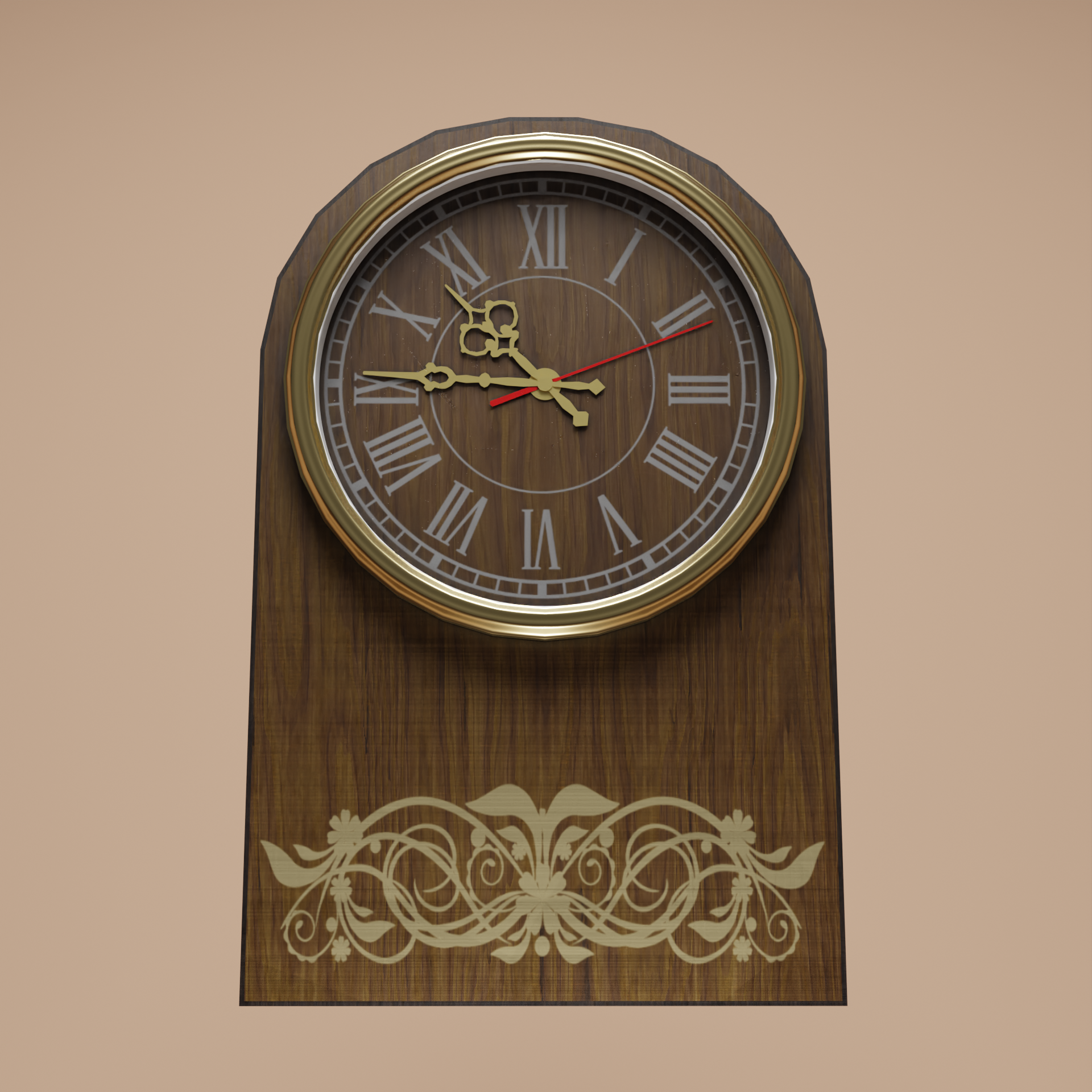 Soviet wall clock — Изображение №2 — Графика, 3D на Dprofile