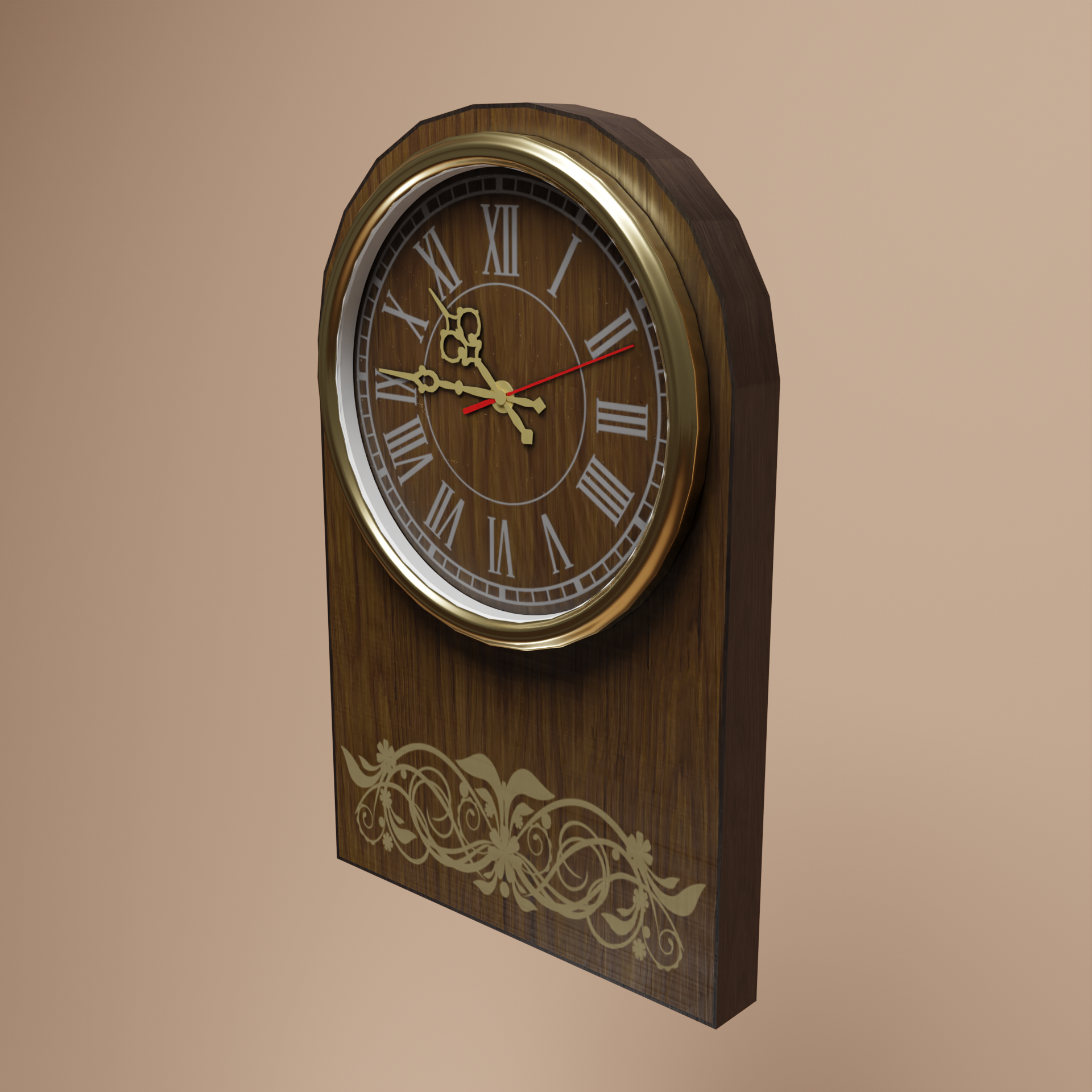 Soviet wall clock — Изображение №3 — Графика, 3D на Dprofile