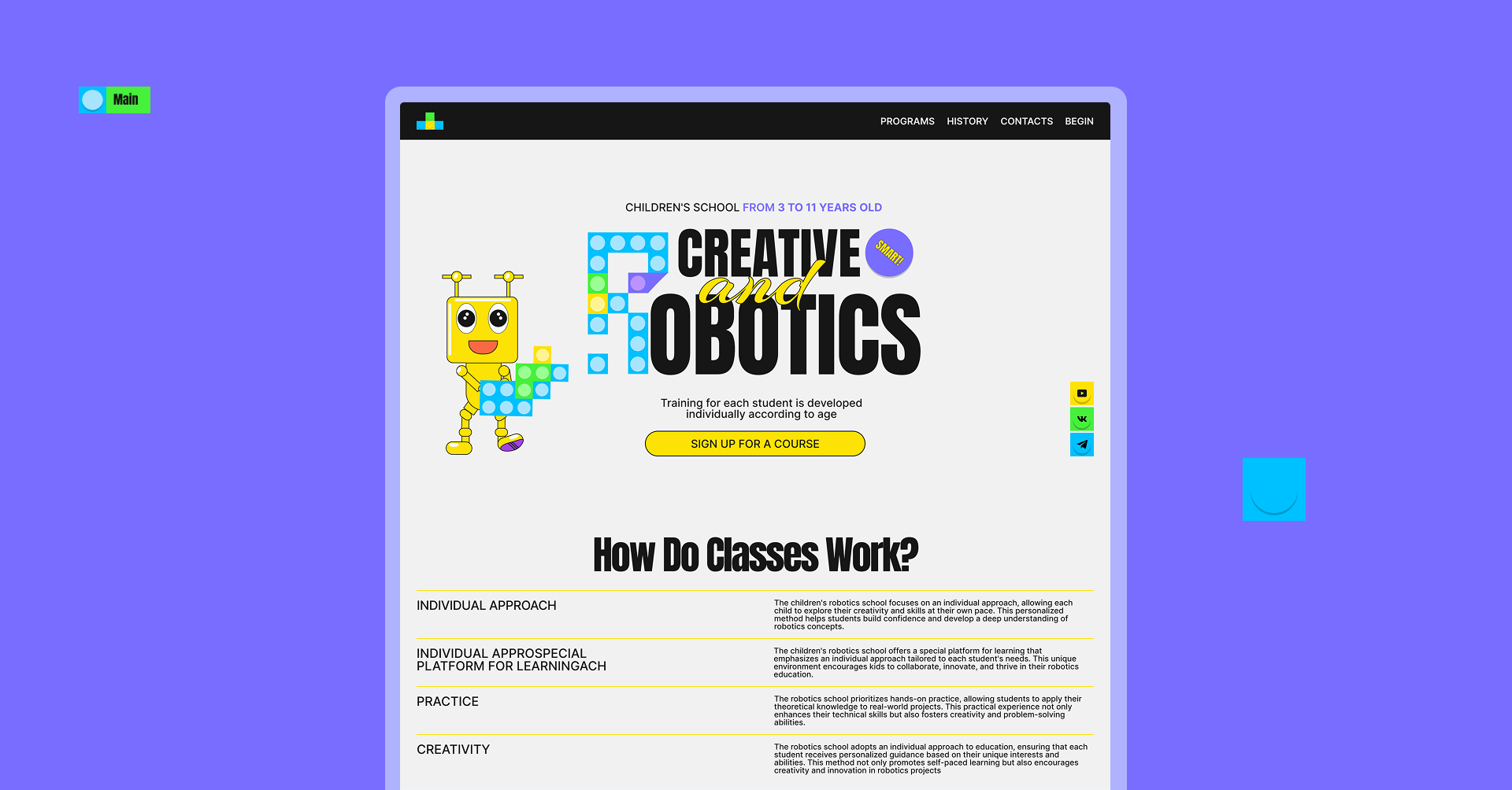 Creative Robotics- SCHOOL — Изображение №6 — Интерфейсы, Брендинг на Dprofile