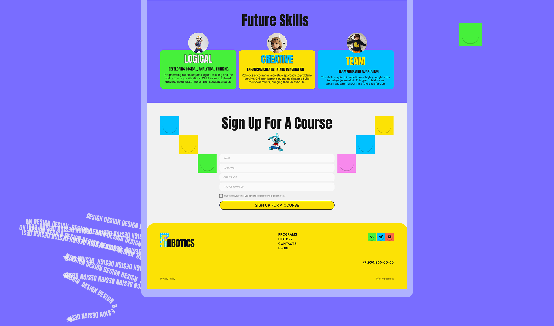 Creative Robotics- SCHOOL — Изображение №9 — Интерфейсы, Брендинг на Dprofile