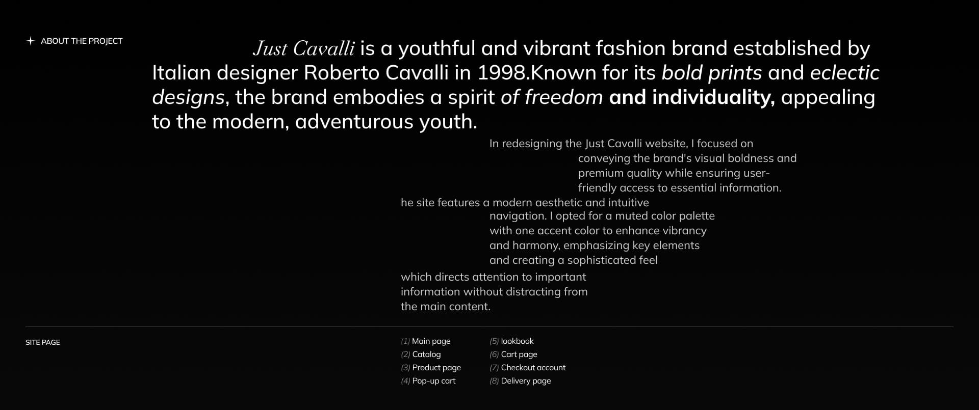 JUST CAVALLI | E-commerce — Изображение №2 — Интерфейсы на Dprofile