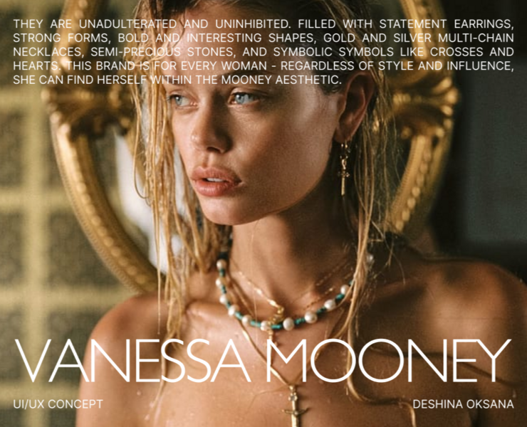 VANESSA MOONEY | e-commerce redesign — Интерфейсы на Dprofile