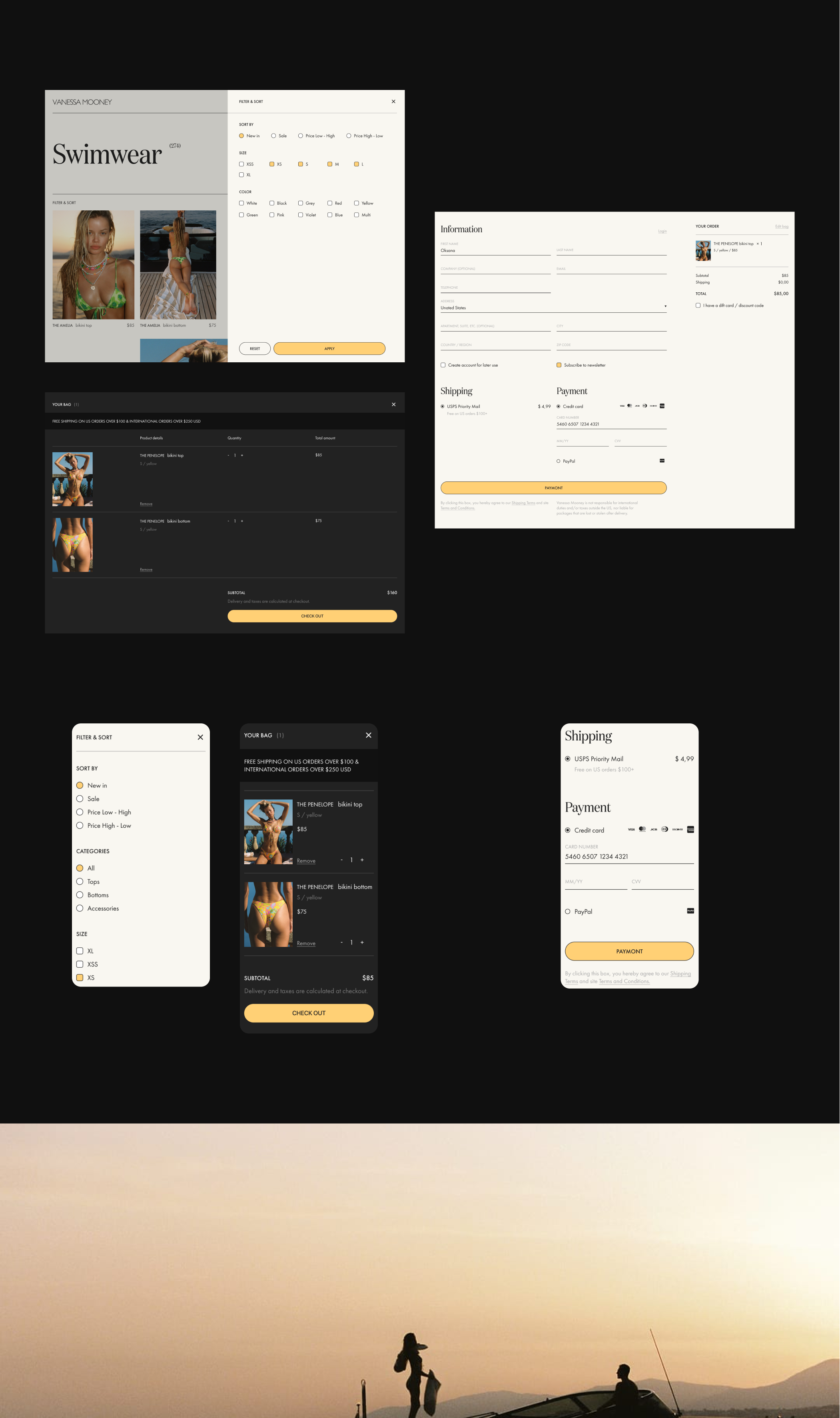 VANESSA MOONEY | e-commerce redesign — Изображение №9 — Интерфейсы на Dprofile