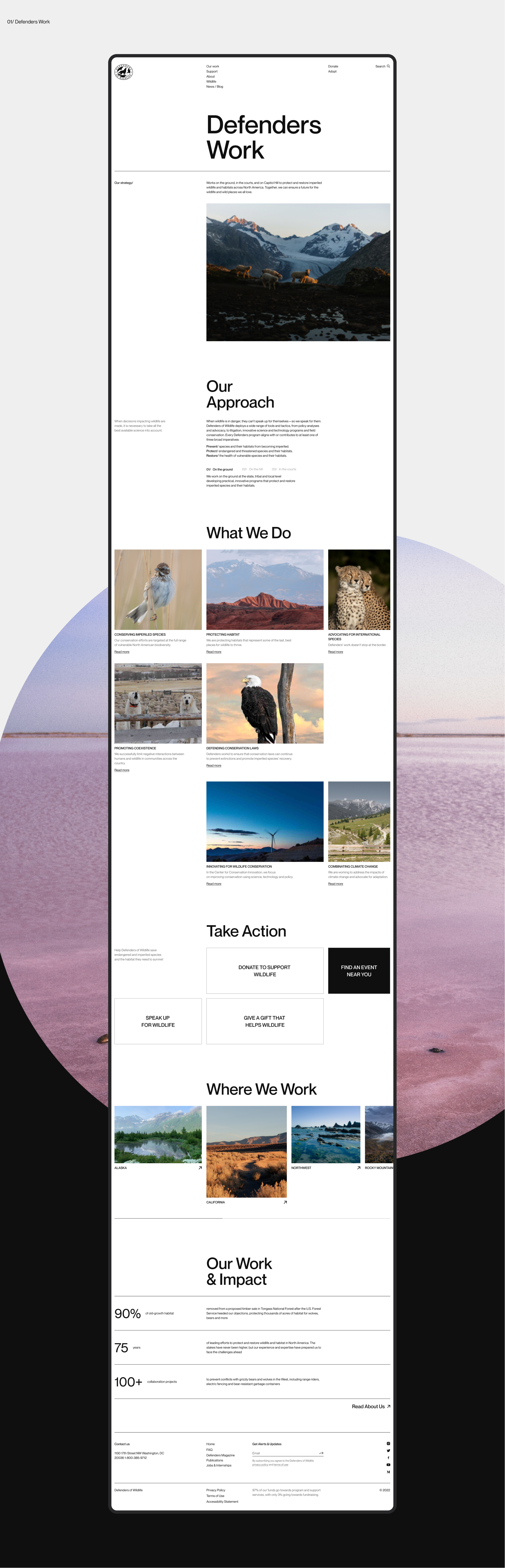 Defenders of Wildlife | corporate redesign — Изображение №3 — Интерфейсы на Dprofile