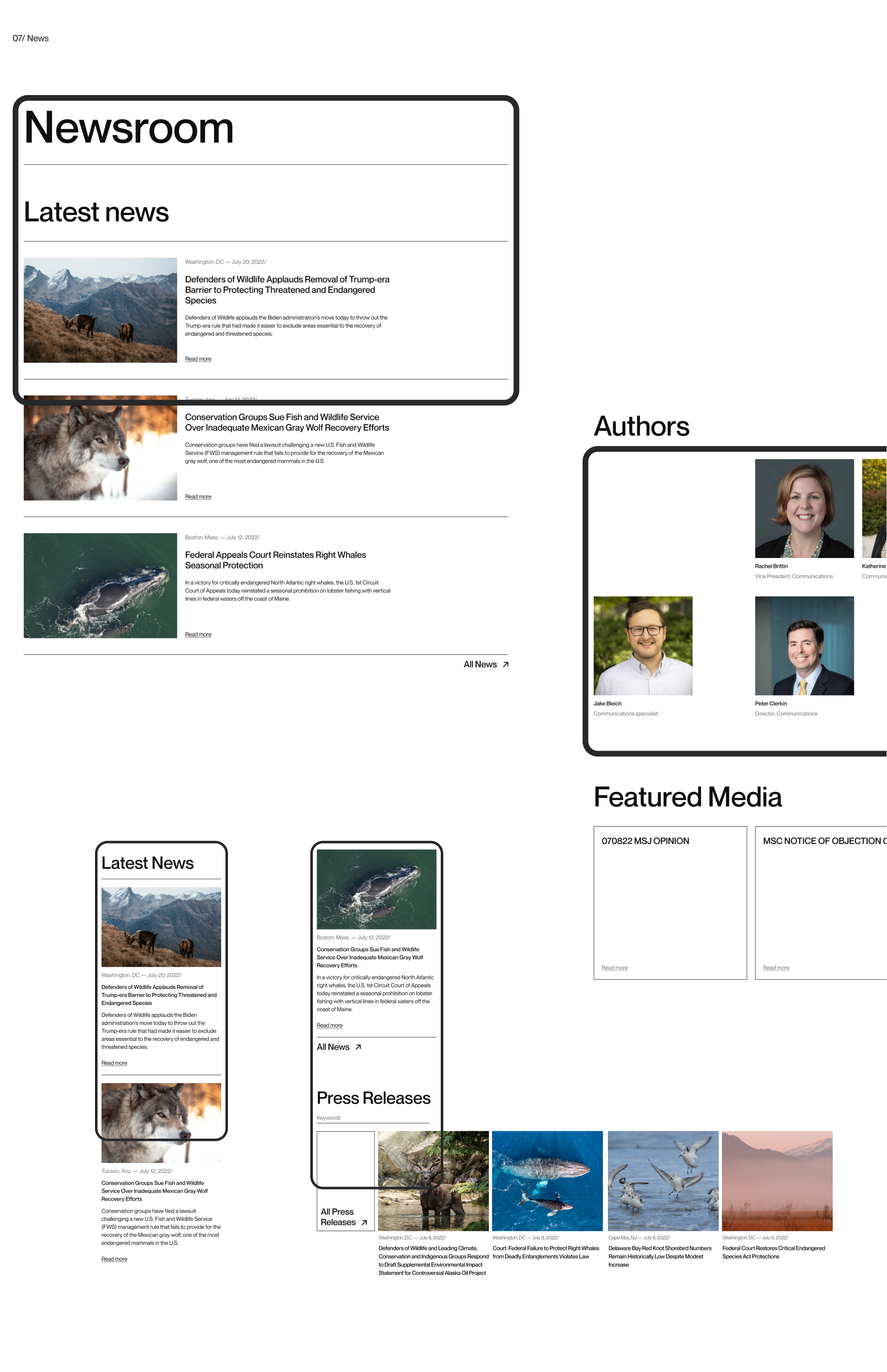 Defenders of Wildlife | corporate redesign — Изображение №10 — Интерфейсы на Dprofile