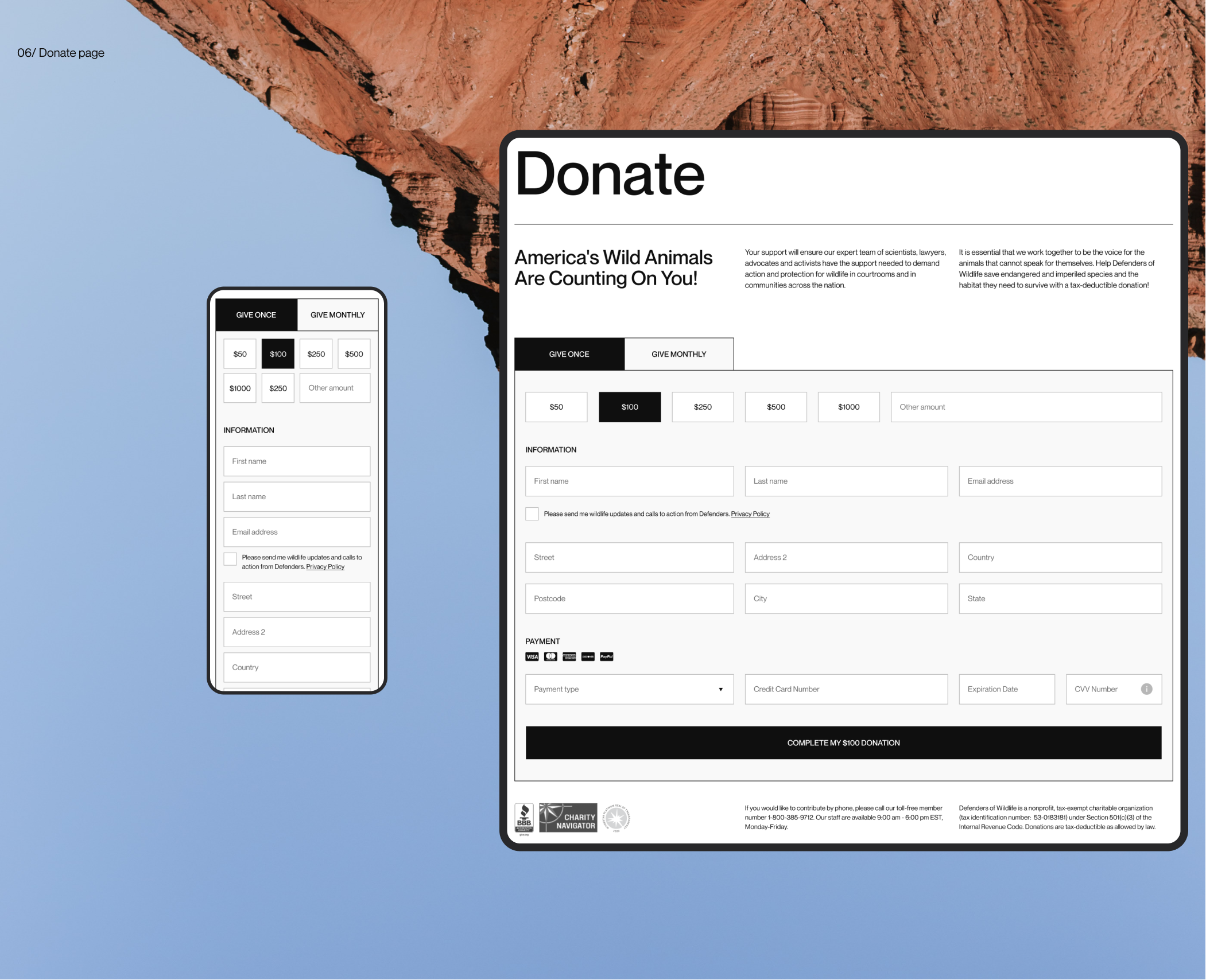 Defenders of Wildlife | corporate redesign — Изображение №9 — Интерфейсы на Dprofile