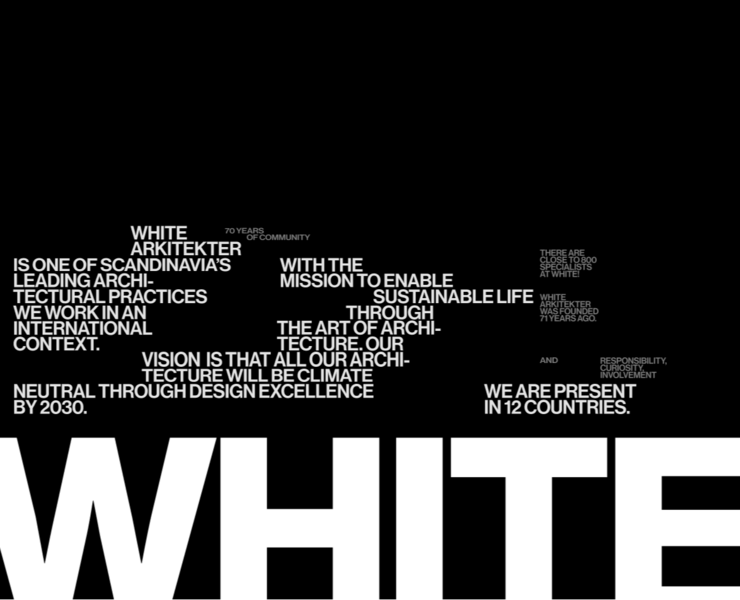 White Arkitekter — Интерфейсы на Dprofile