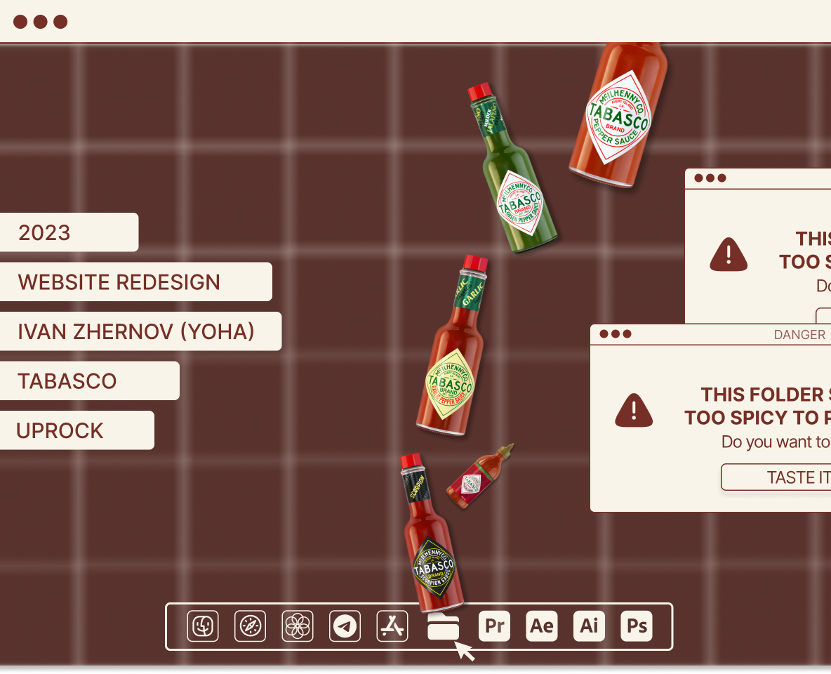 tabasco web redesign Ivan Zhernov (Yoha) — Интерфейсы, Графика на Dprofile