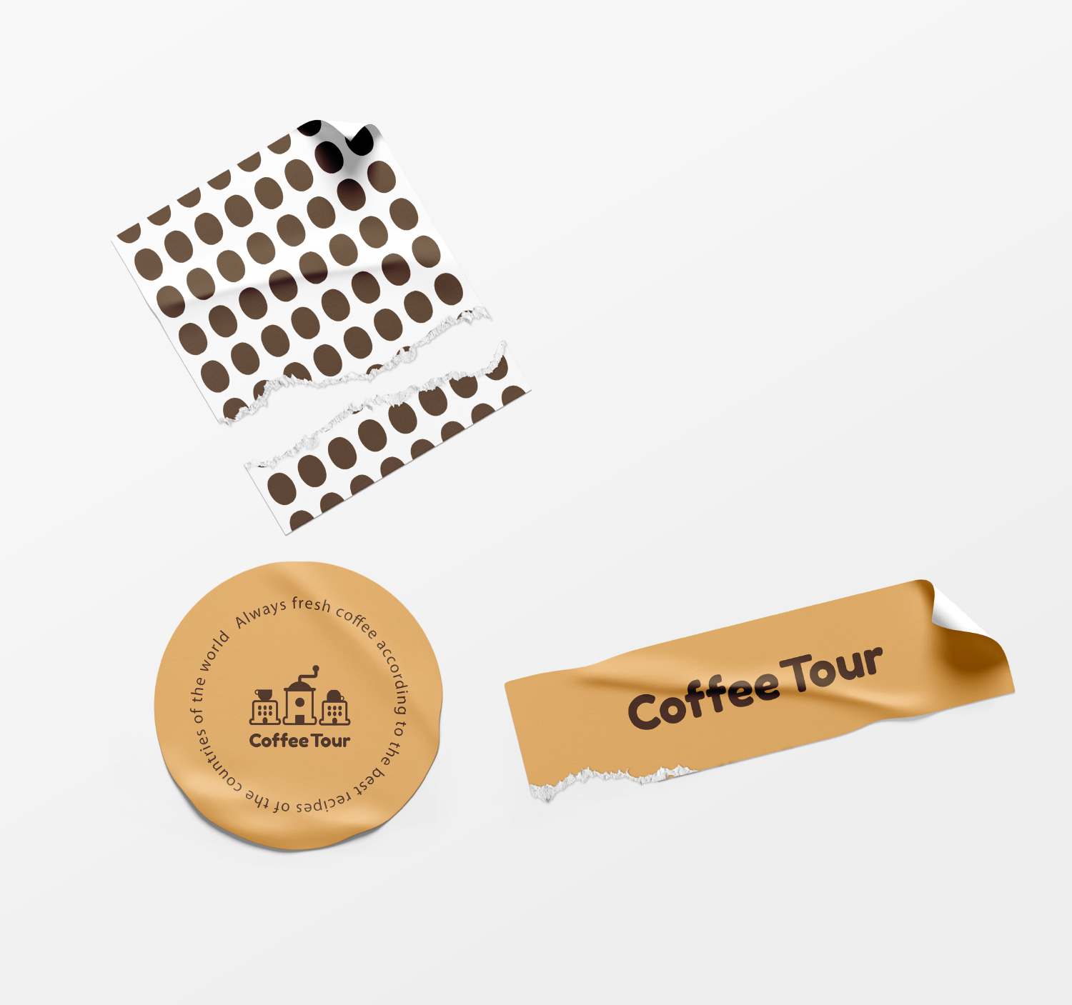 Logo for a coffeehouse "Coffee Tour" — Изображение №12 — Брендинг на Dprofile