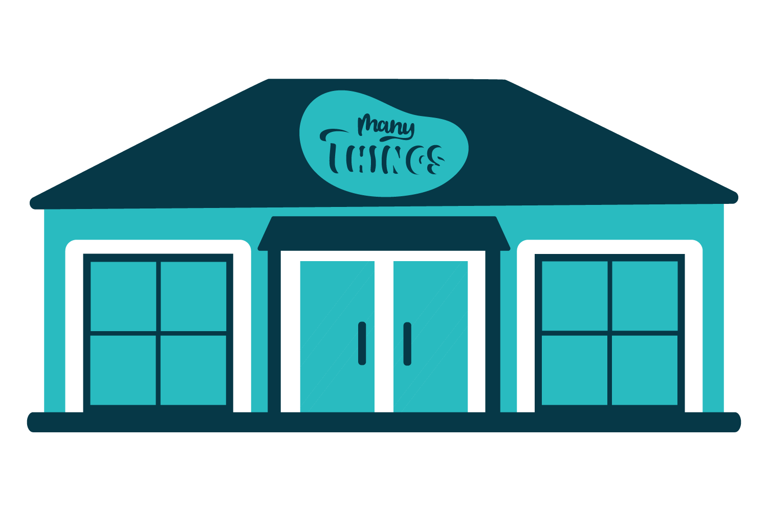 Logo for a souvenir shop «Many Things». — Изображение №9 — Иллюстрация, Графика на Dprofile