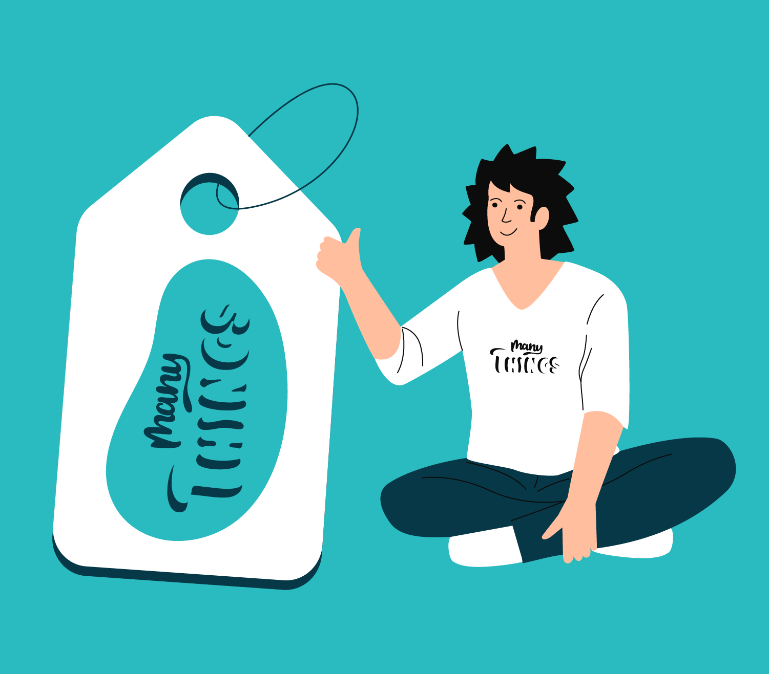 Logo for a souvenir shop «Many Things». — Изображение №4 — Иллюстрация, Графика на Dprofile