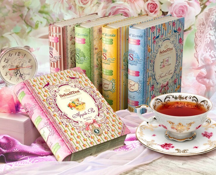 Чай SebaSTea «Ladies’ Novels». Подарочная упаковка — Брендинг, Графика на Dprofile