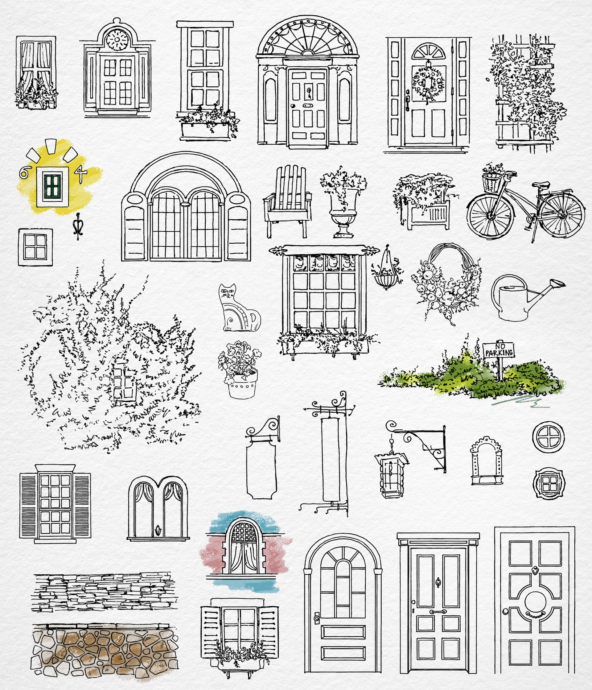 Чай SebaSTea «Houses series». Подарочная упаковка — Изображение №3 — Брендинг, Иллюстрация на Dprofile