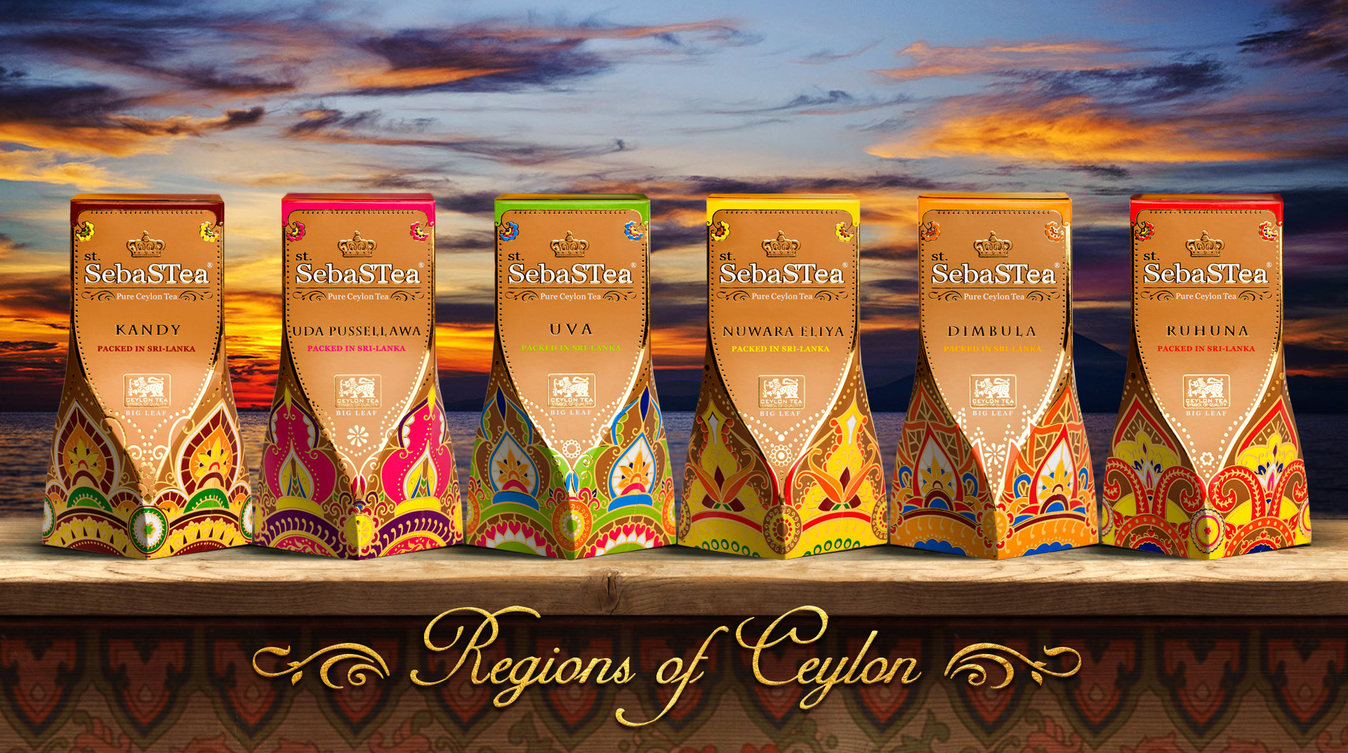 Чай SebaSTea «Regions of Ceylon» — Изображение №1 — Брендинг, Графика на Dprofile