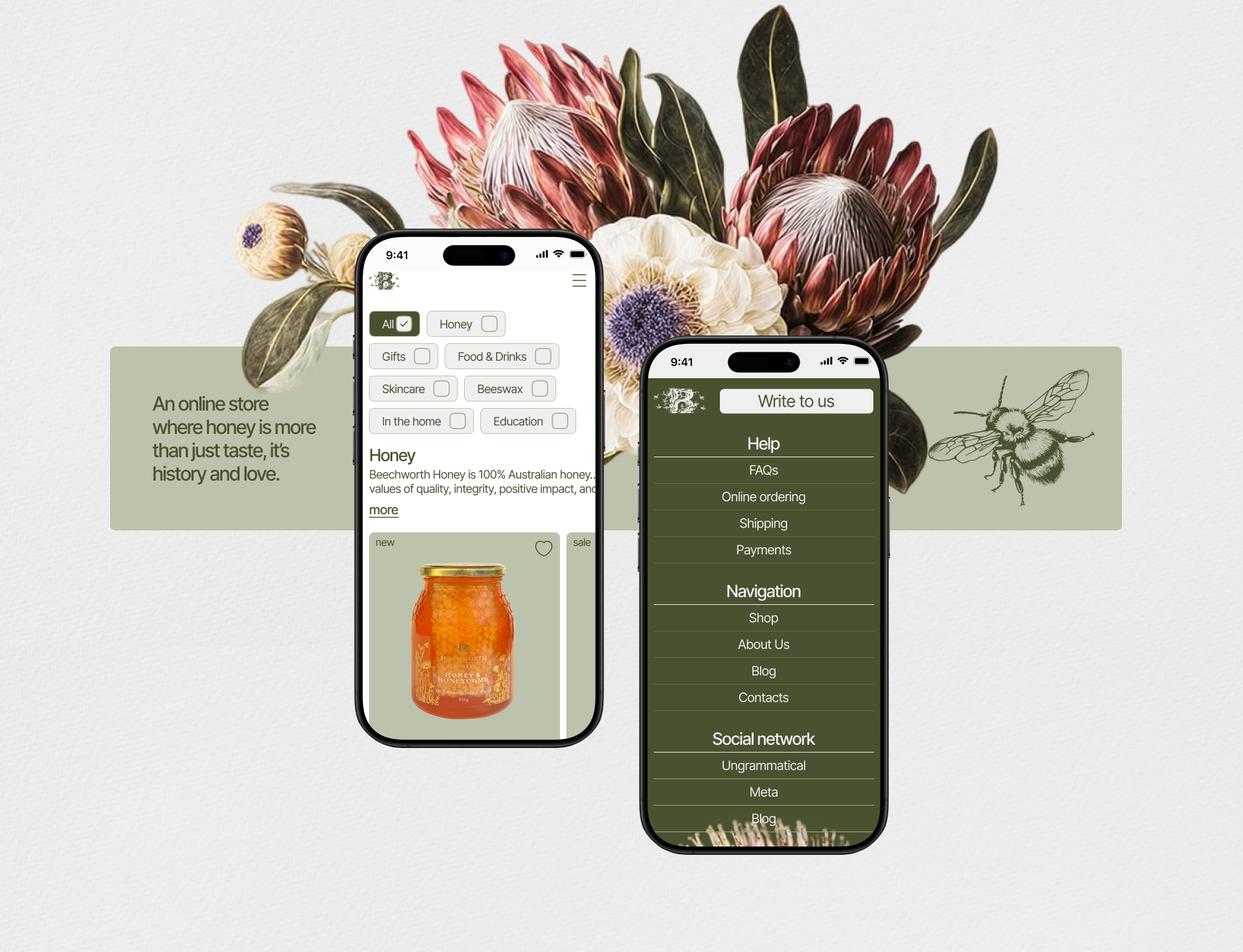 Gifts from honey / online store — Изображение №6 — Интерфейсы на Dprofile