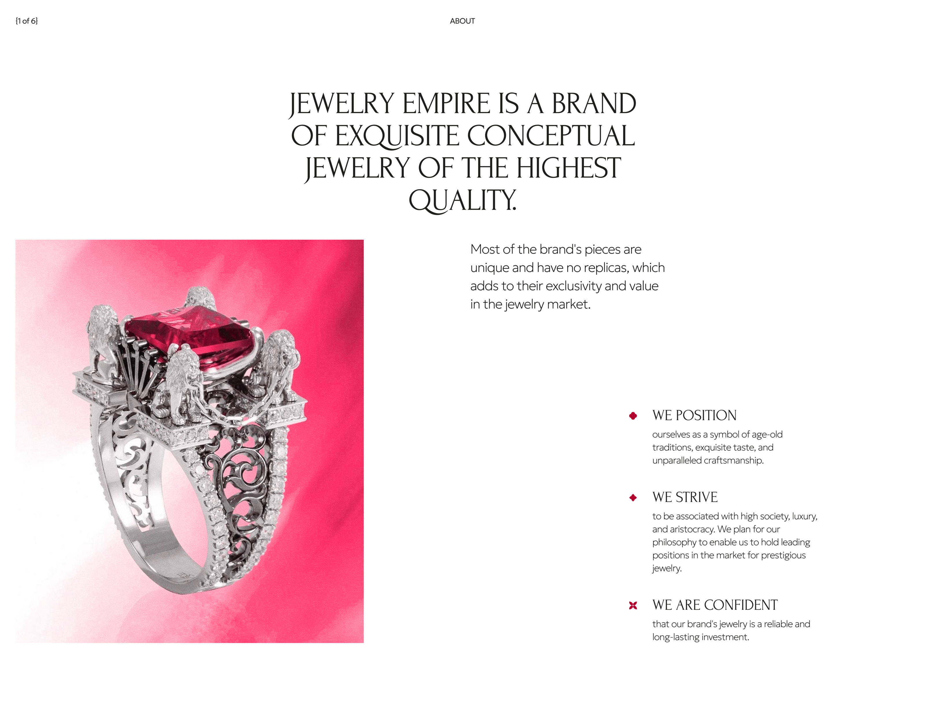 Jewelry Empire | Exclusive Wares — Изображение №2 — Интерфейсы, Брендинг на Dprofile