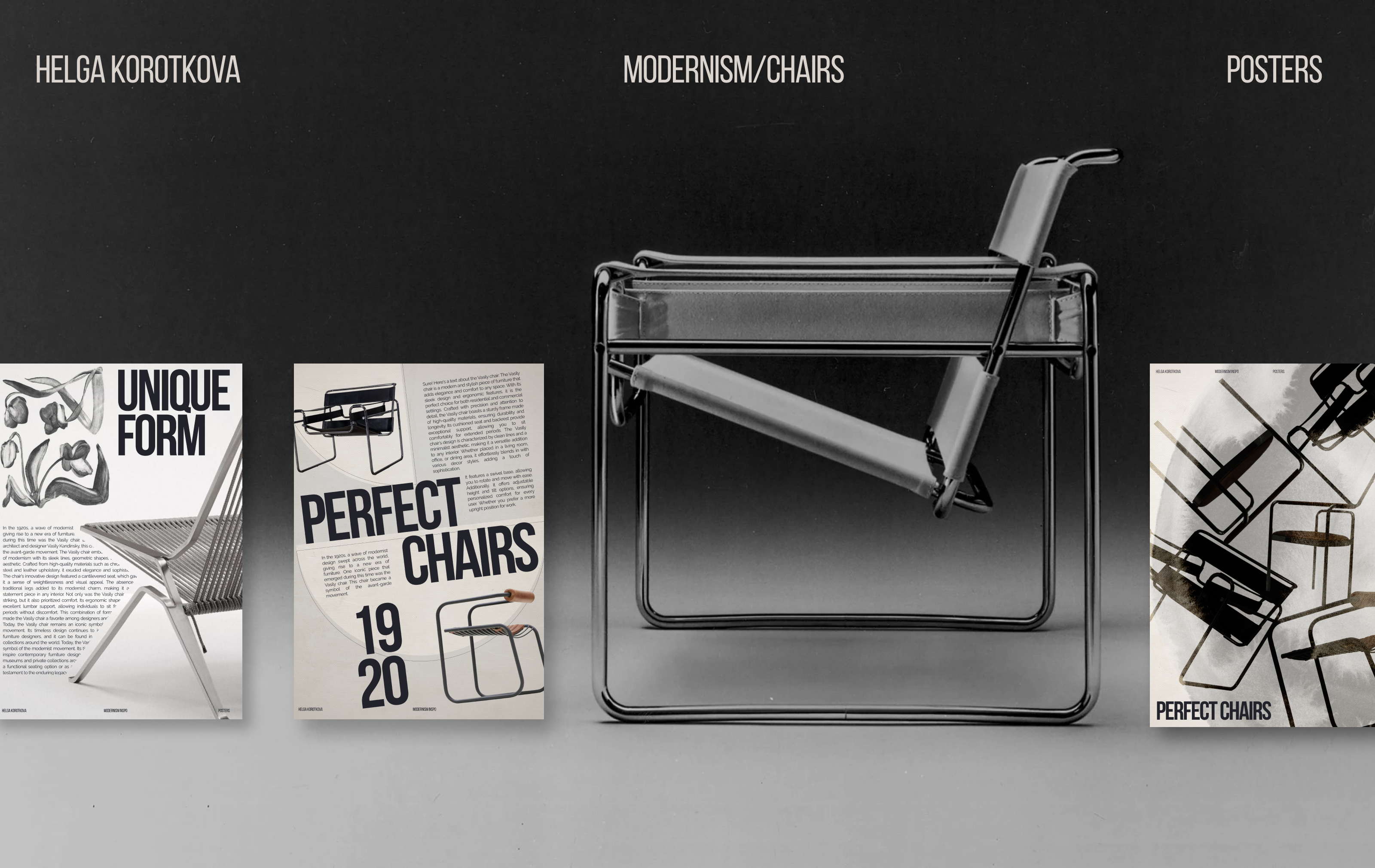 PERFECT CHAIRS/posters collection — Изображение №1 — Графика на Dprofile