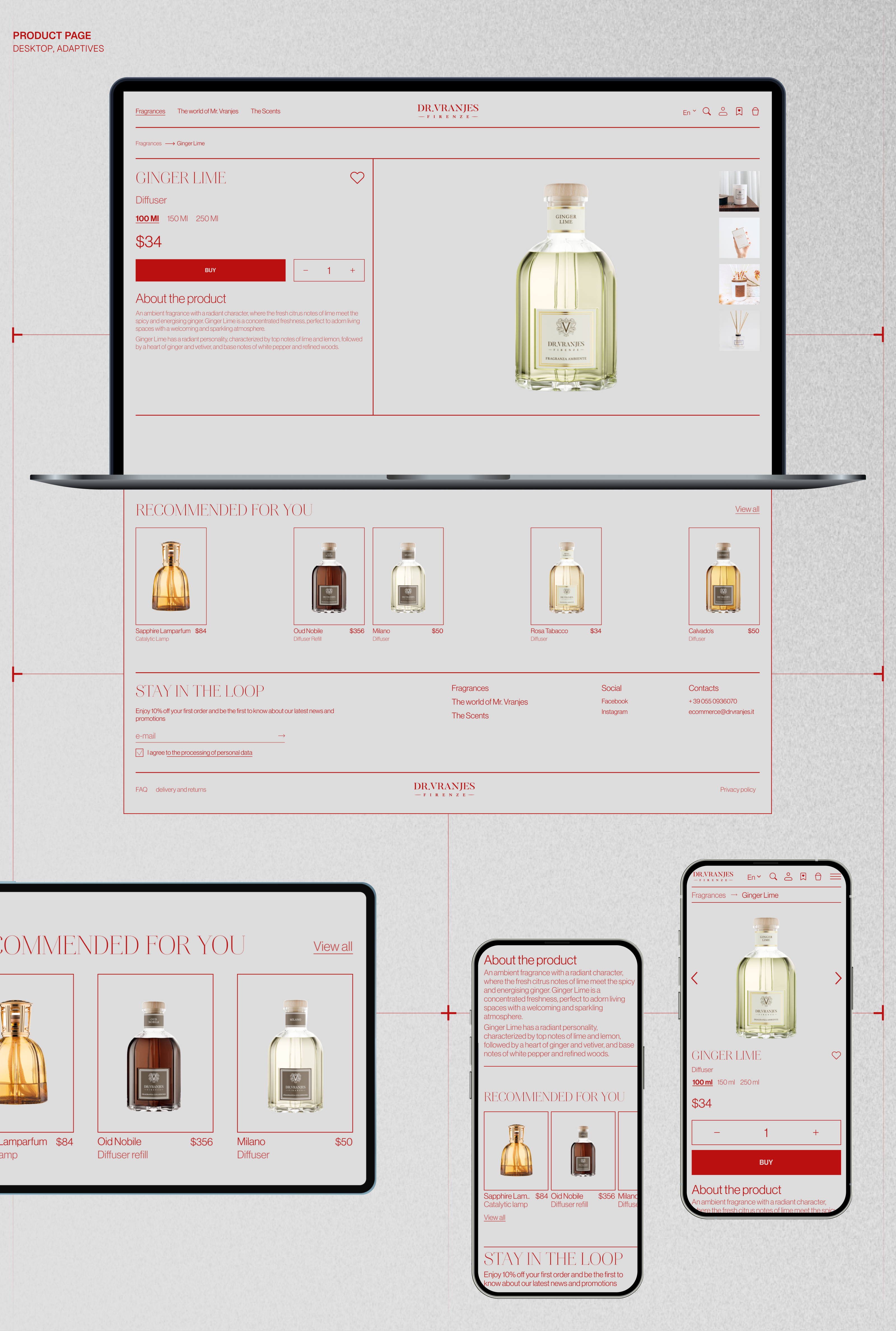 Redesign Concept / Dr. Vranjes Firenze — Изображение №6 — Интерфейсы, Графика на Dprofile