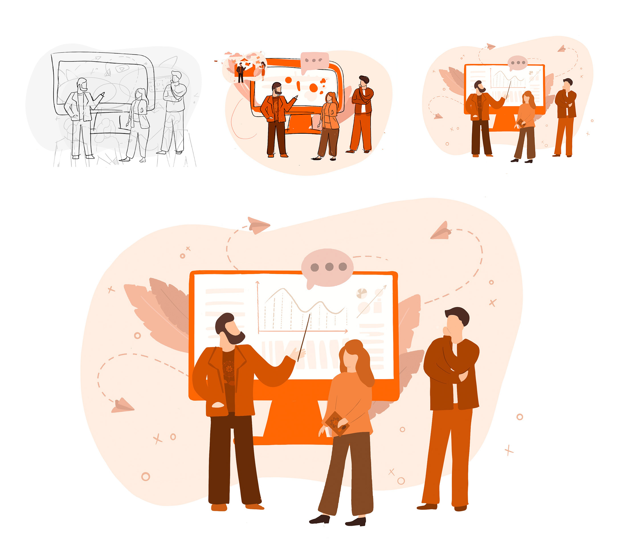 SERIES BUSINESS ILLUSTRATION 2022 — Изображение №5 — Брендинг, Иллюстрация на Dprofile
