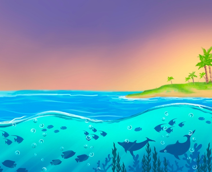 Фон для мобильной игры — Интерфейсы, Иллюстрация на Dprofile