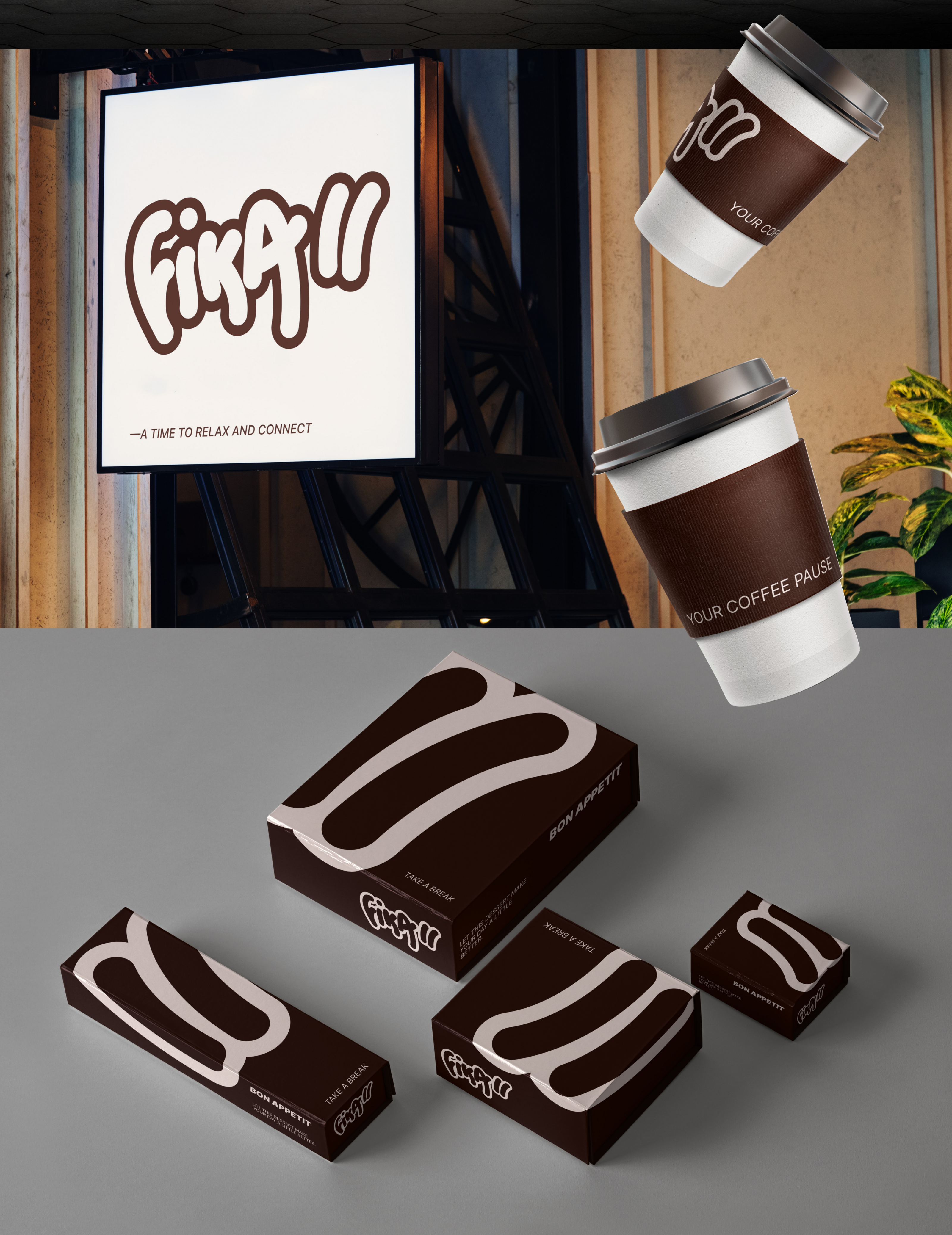 Fika / Coffee / Лого. Упаковка — Изображение №3 — Интерфейсы, Брендинг на Dprofile