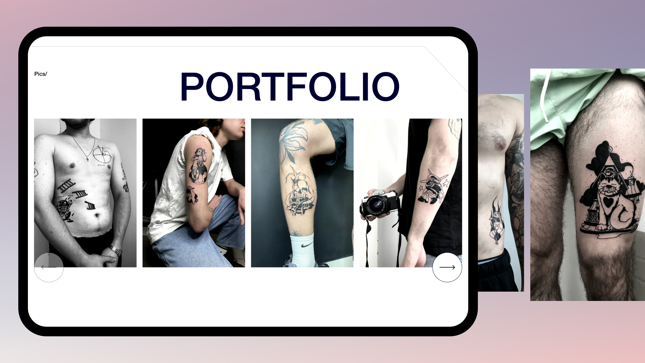 black ugly tattoo [website] — Изображение №7 — Интерфейсы на Dprofile