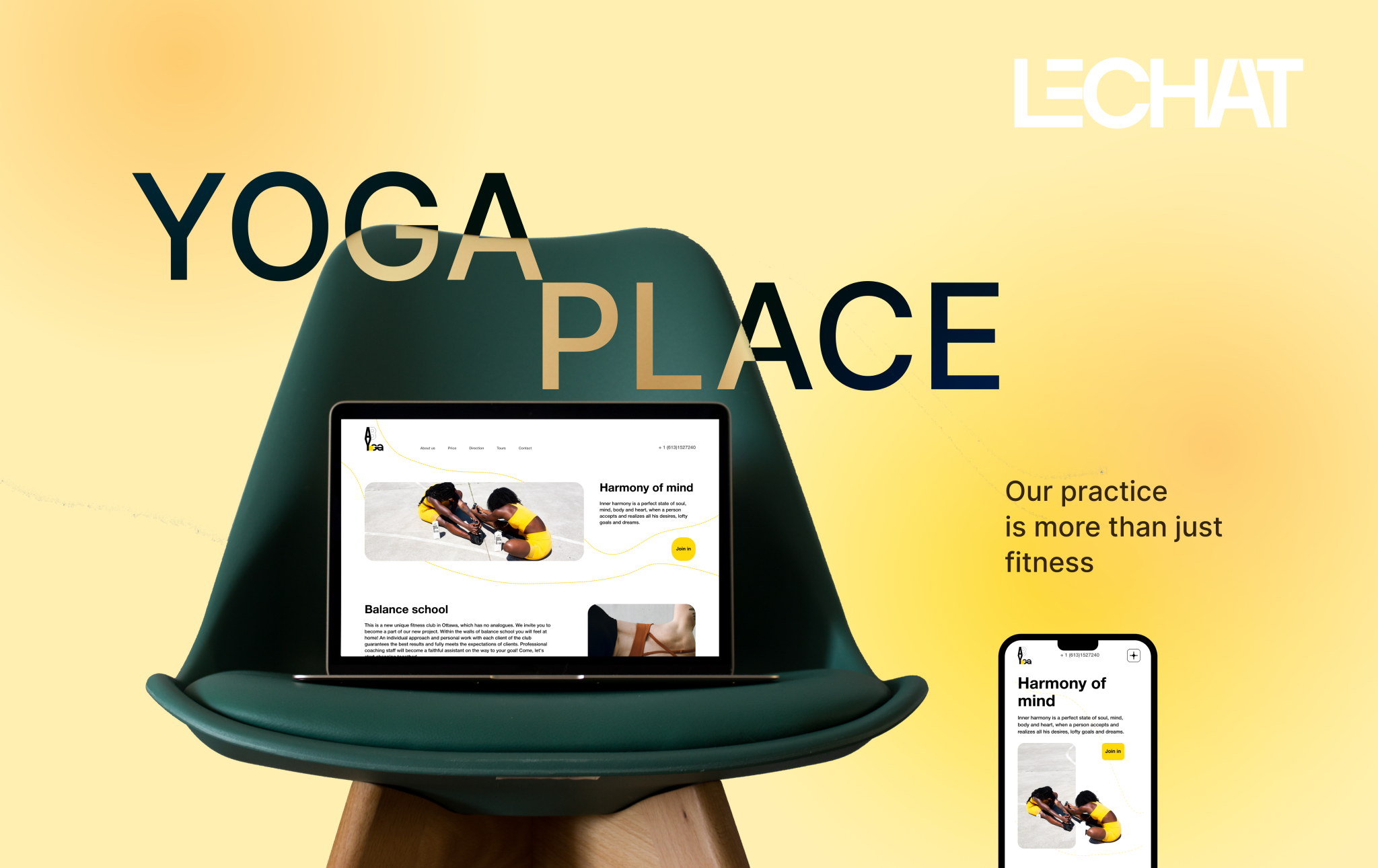 yoga place [website] — Изображение №1 — Интерфейсы на Dprofile