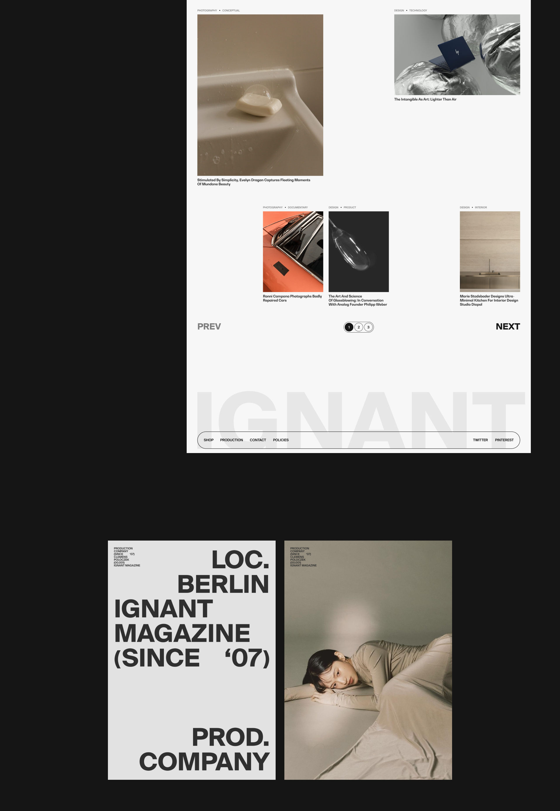 Ignant — Online Magazine — Изображение №7 — Интерфейсы на Dprofile