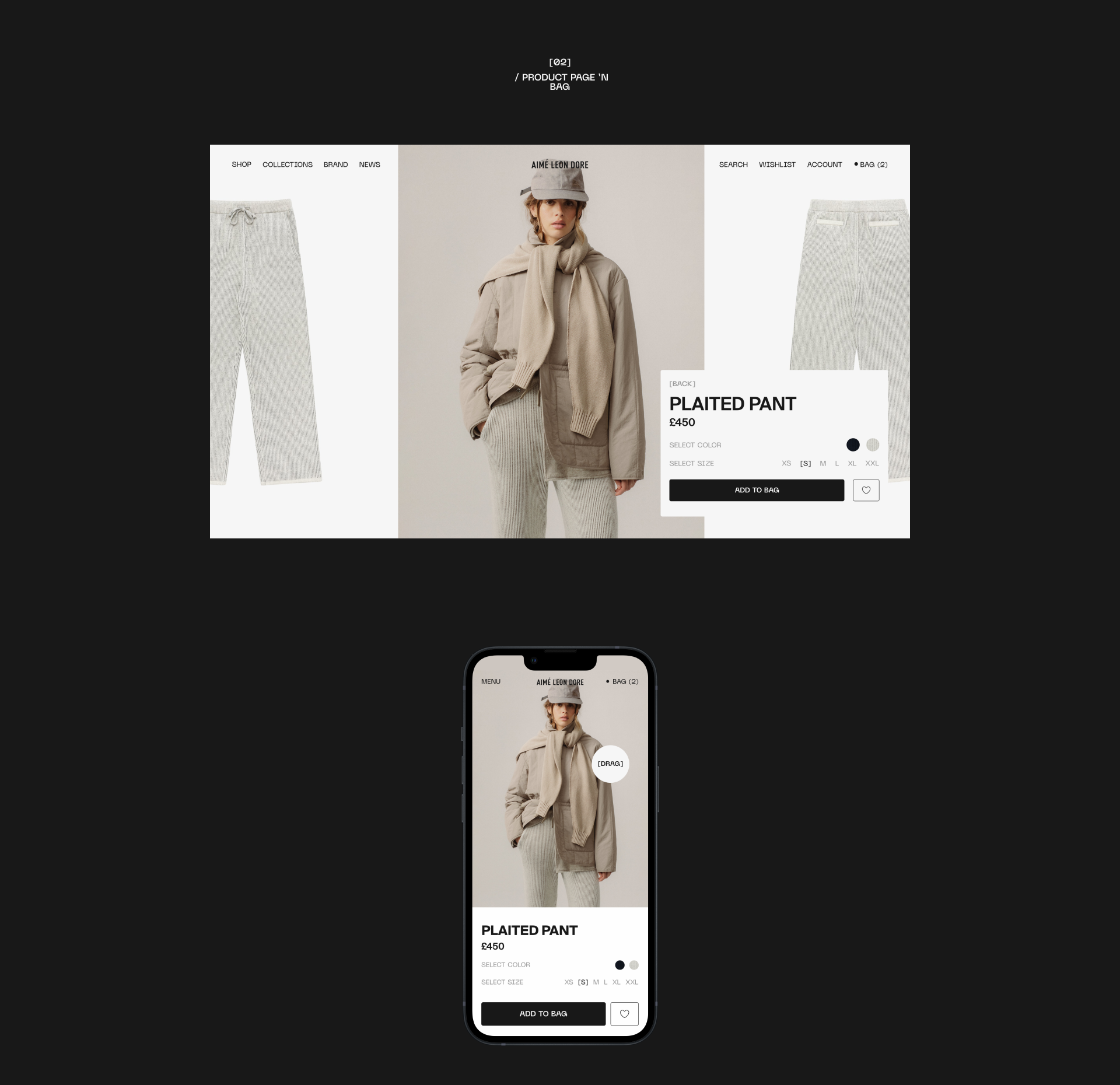Aimé Leon Dore — Website — Изображение №5 — Интерфейсы на Dprofile