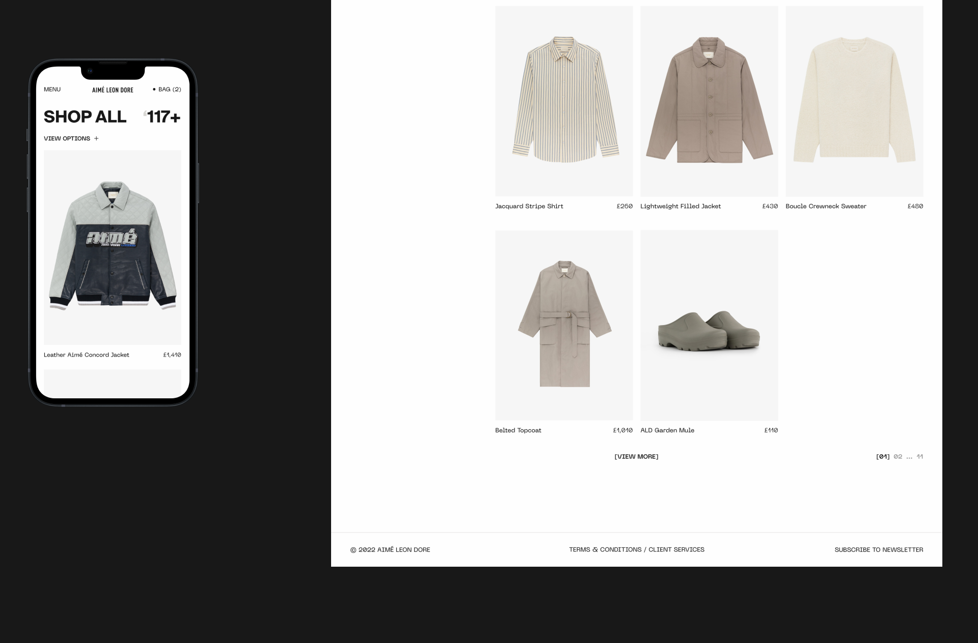 Aimé Leon Dore — Website — Изображение №3 — Интерфейсы на Dprofile