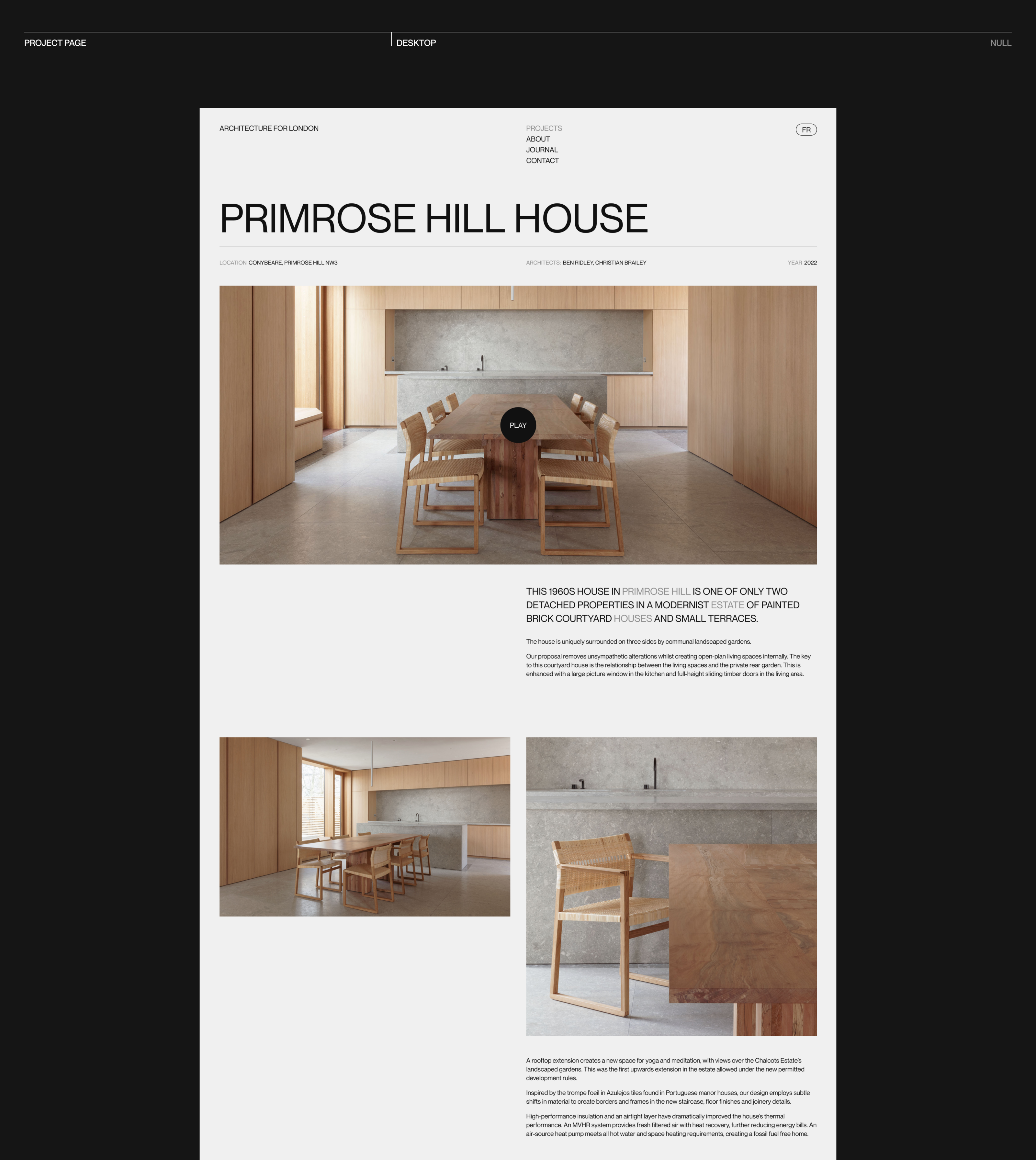 Architecture for London — Corporate Website — Изображение №7 — Интерфейсы на Dprofile