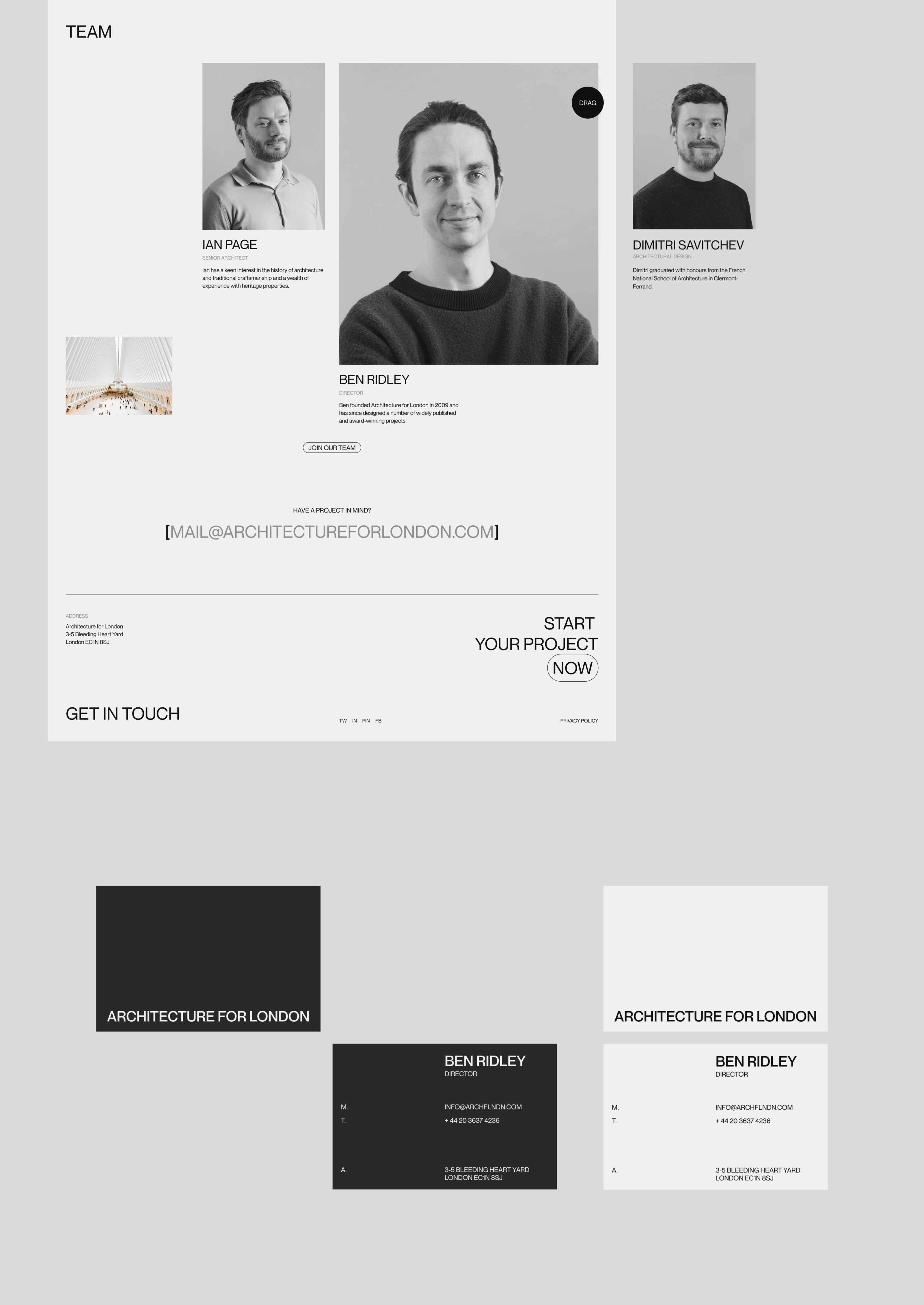 Architecture for London — Corporate Website — Изображение №10 — Интерфейсы на Dprofile