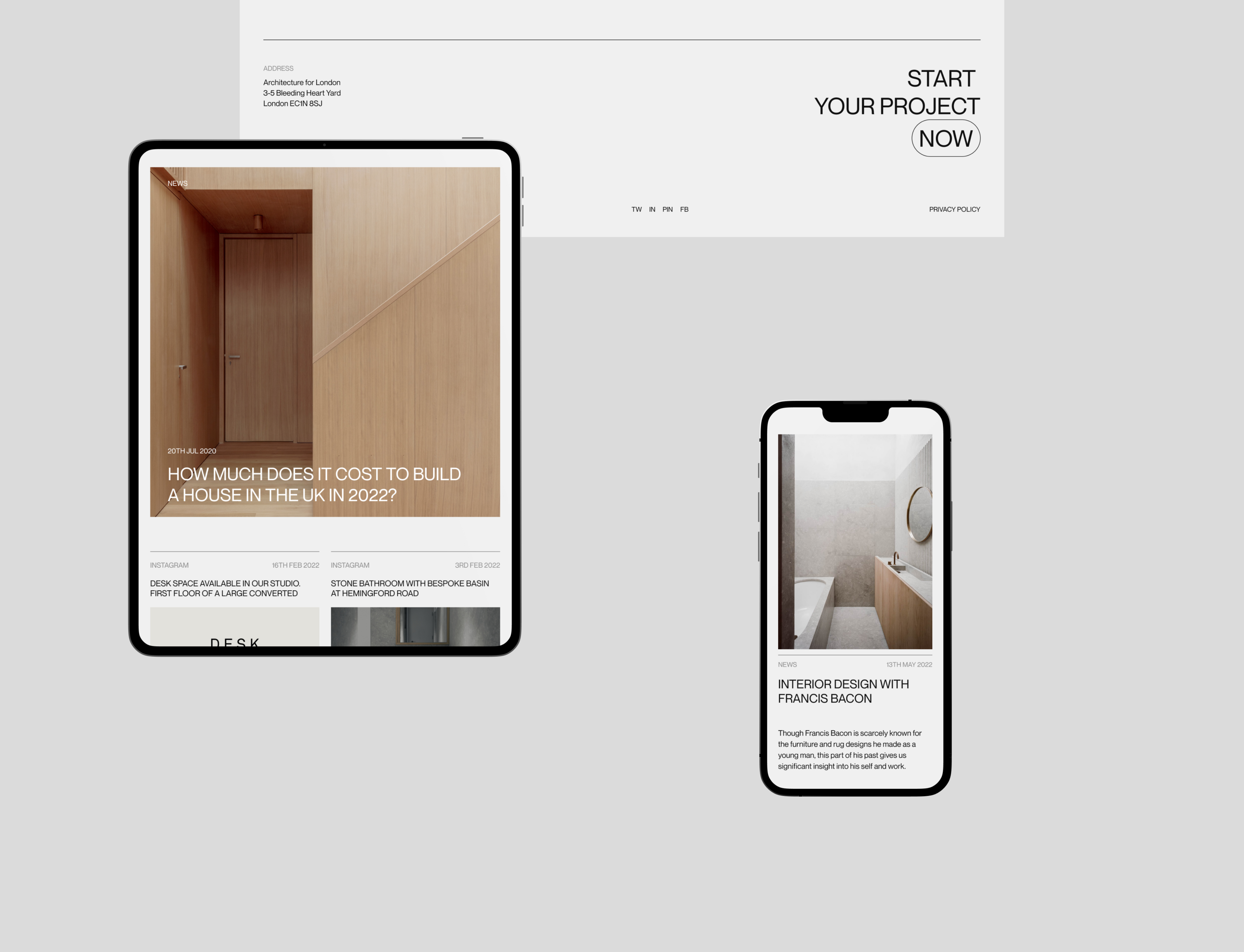 Architecture for London — Corporate Website — Изображение №12 — Интерфейсы на Dprofile