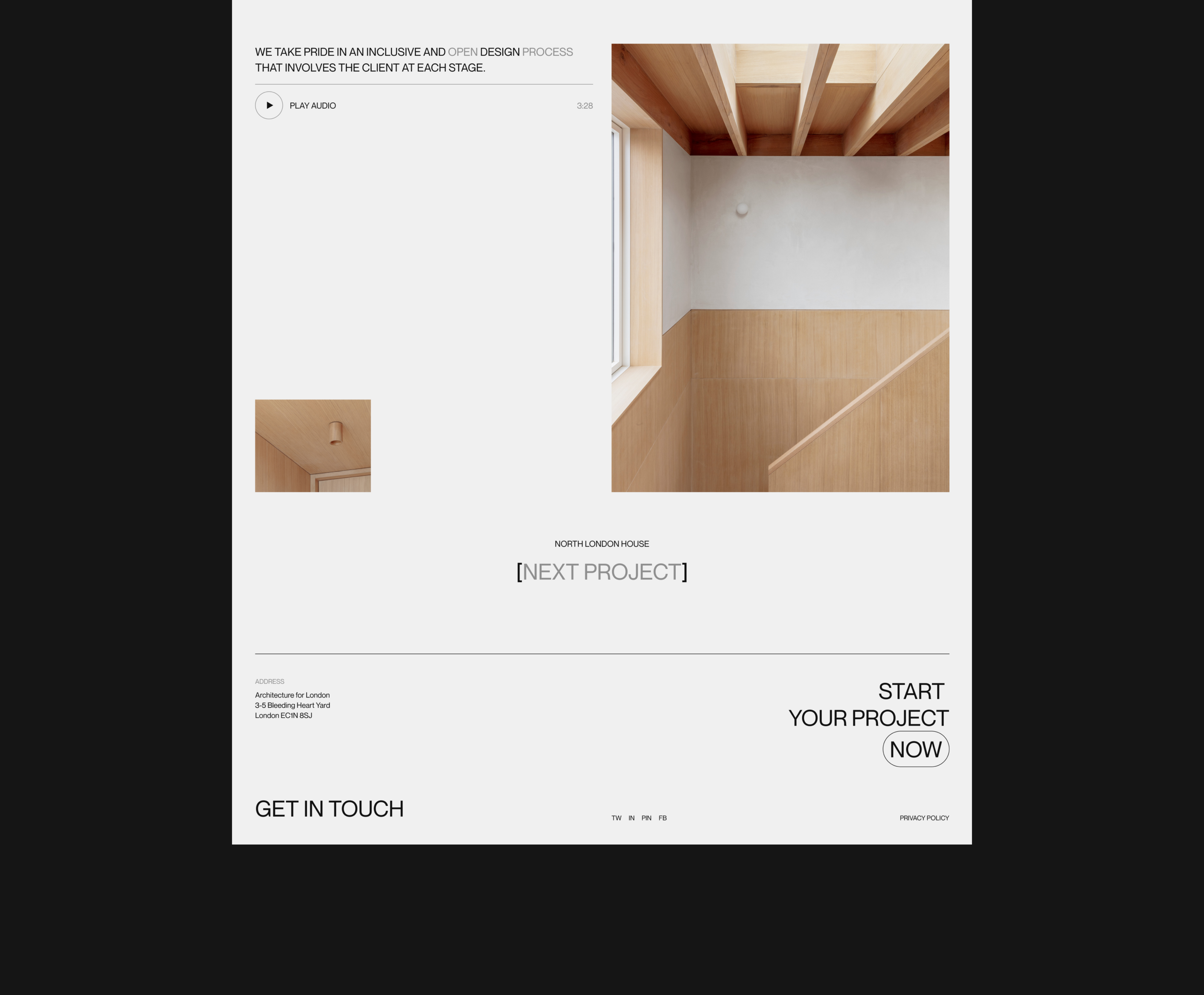 Architecture for London — Corporate Website — Изображение №8 — Интерфейсы на Dprofile