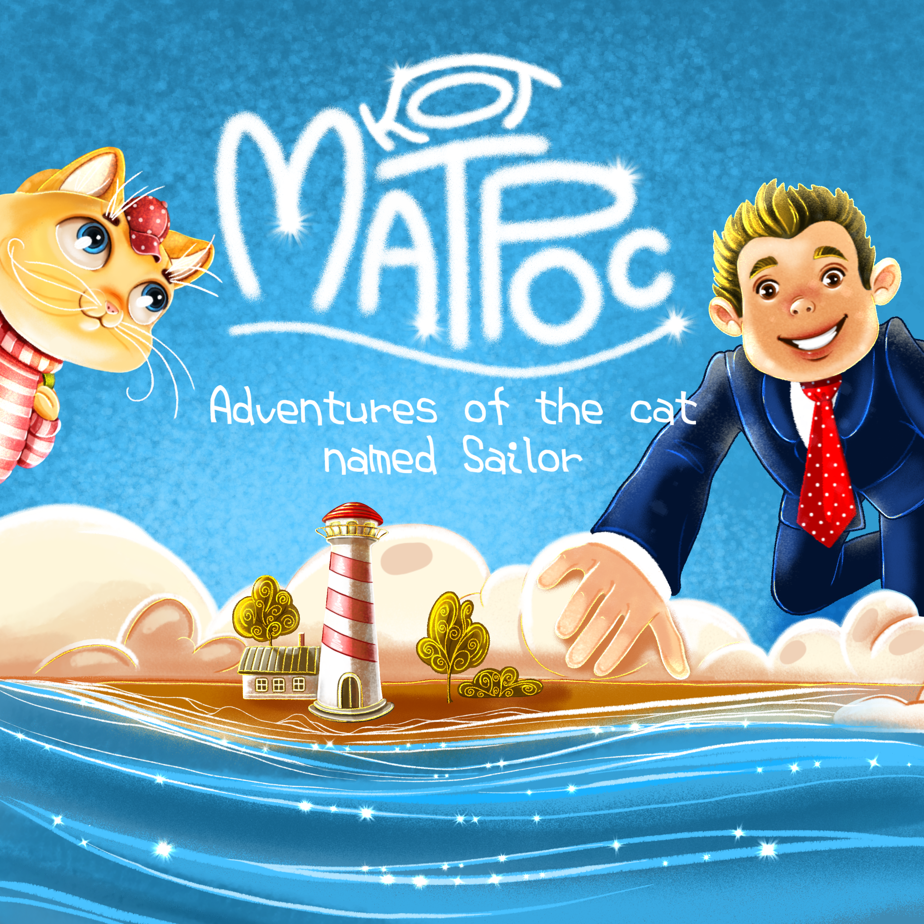 Рыжий кот по имени Матрос — Изображение №1 — Иллюстрация, Графика на Dprofile