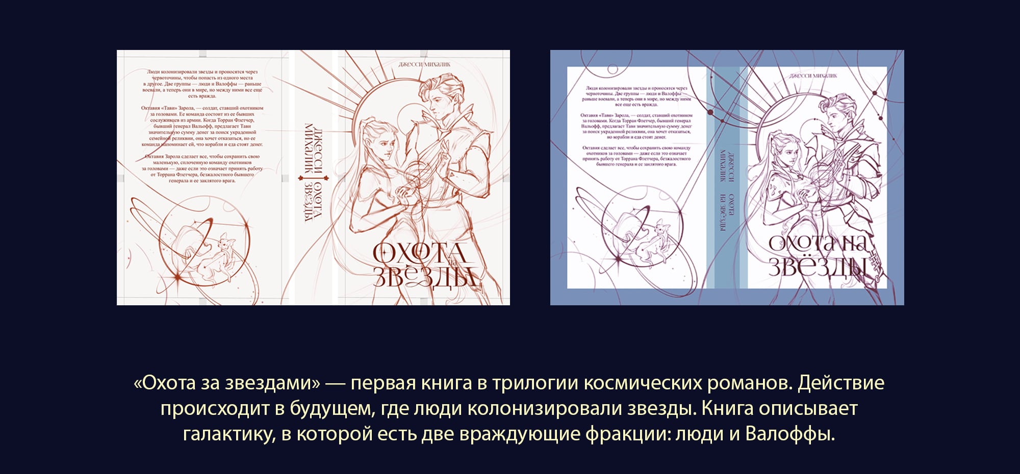 ИЛЛЮСТРАЦИЯ ДЛЯ КНИЖНОЙ ОБЛОЖКИ. «Охота на звезды» — Изображение №2 — Иллюстрация, Графика на Dprofile