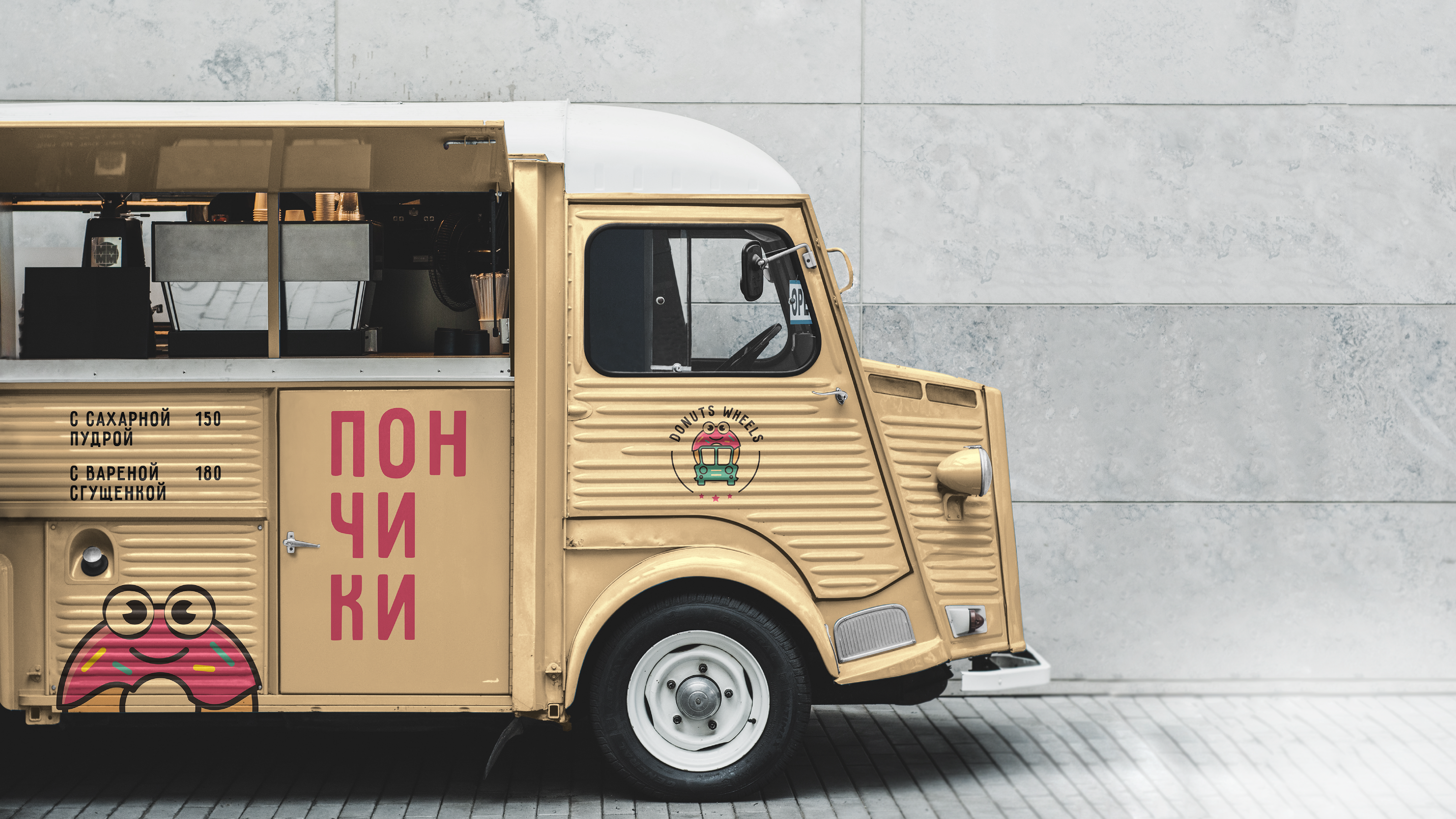 Logo design | "Donuts Wheels" identity | Дизайн логотип — Изображение №7 — Брендинг, Иллюстрация на Dprofile