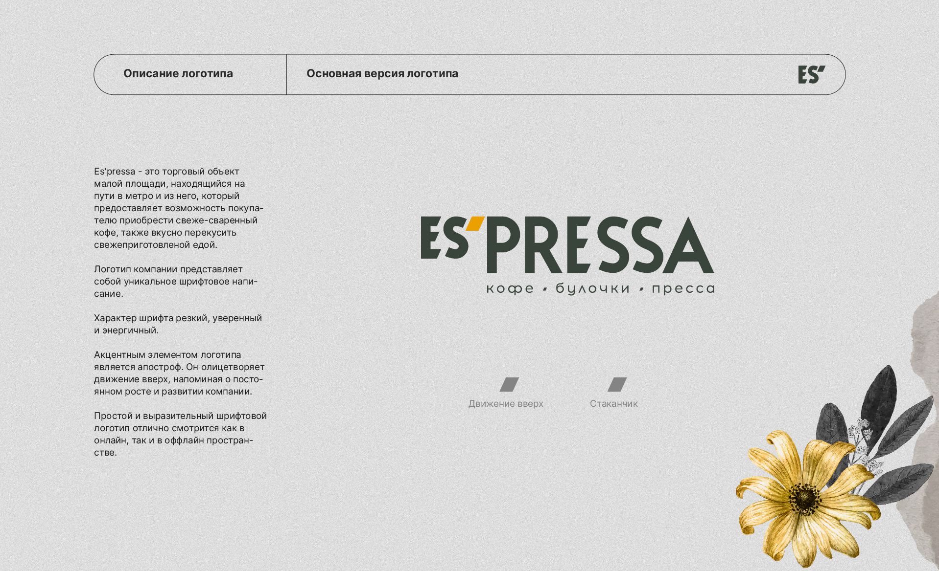 Es’pressa | coffee Company Brand Identity — Изображение №3 — Брендинг, Графика на Dprofile