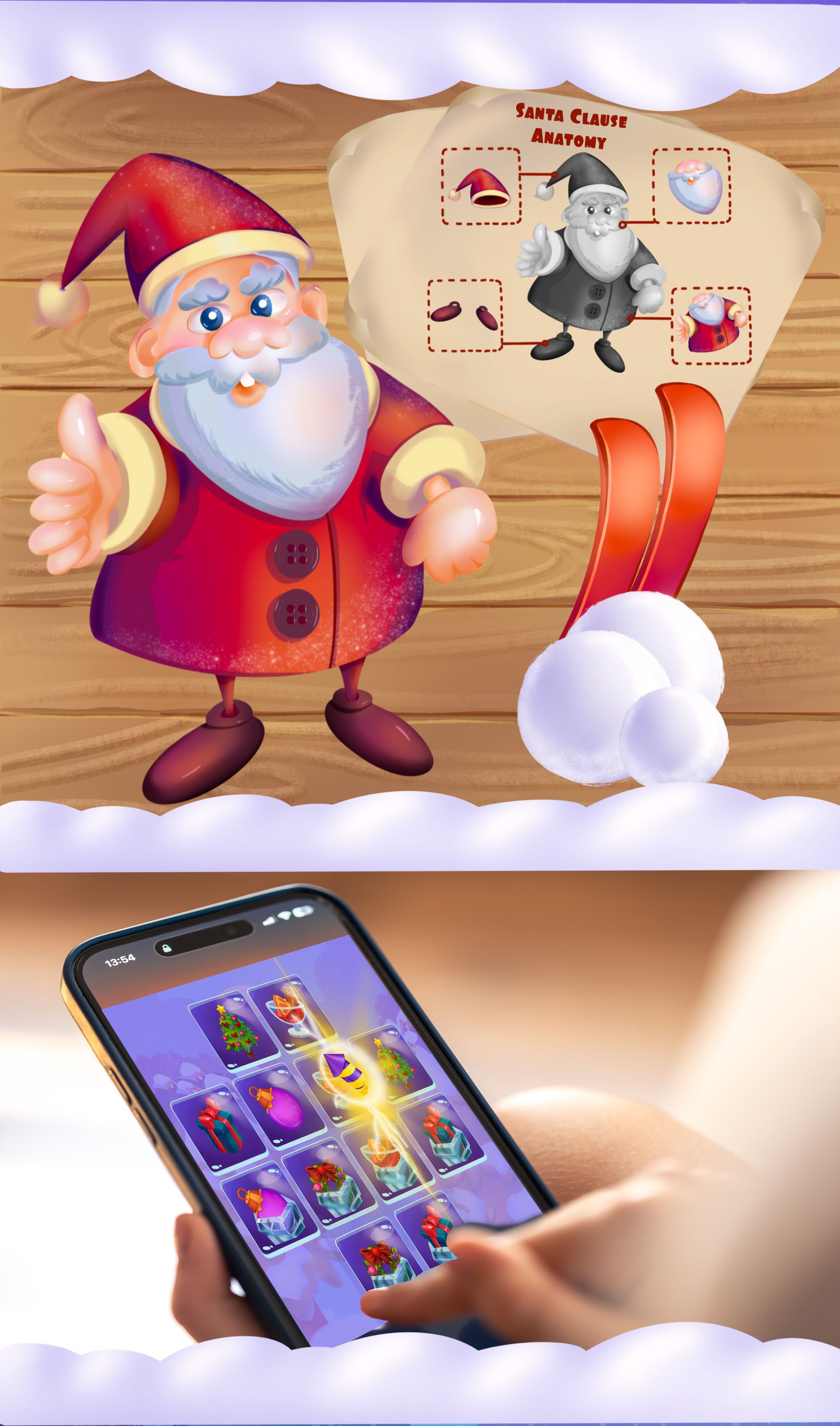 Christmas icons for mobile game — Изображение №5 — Интерфейсы, Иллюстрация на Dprofile