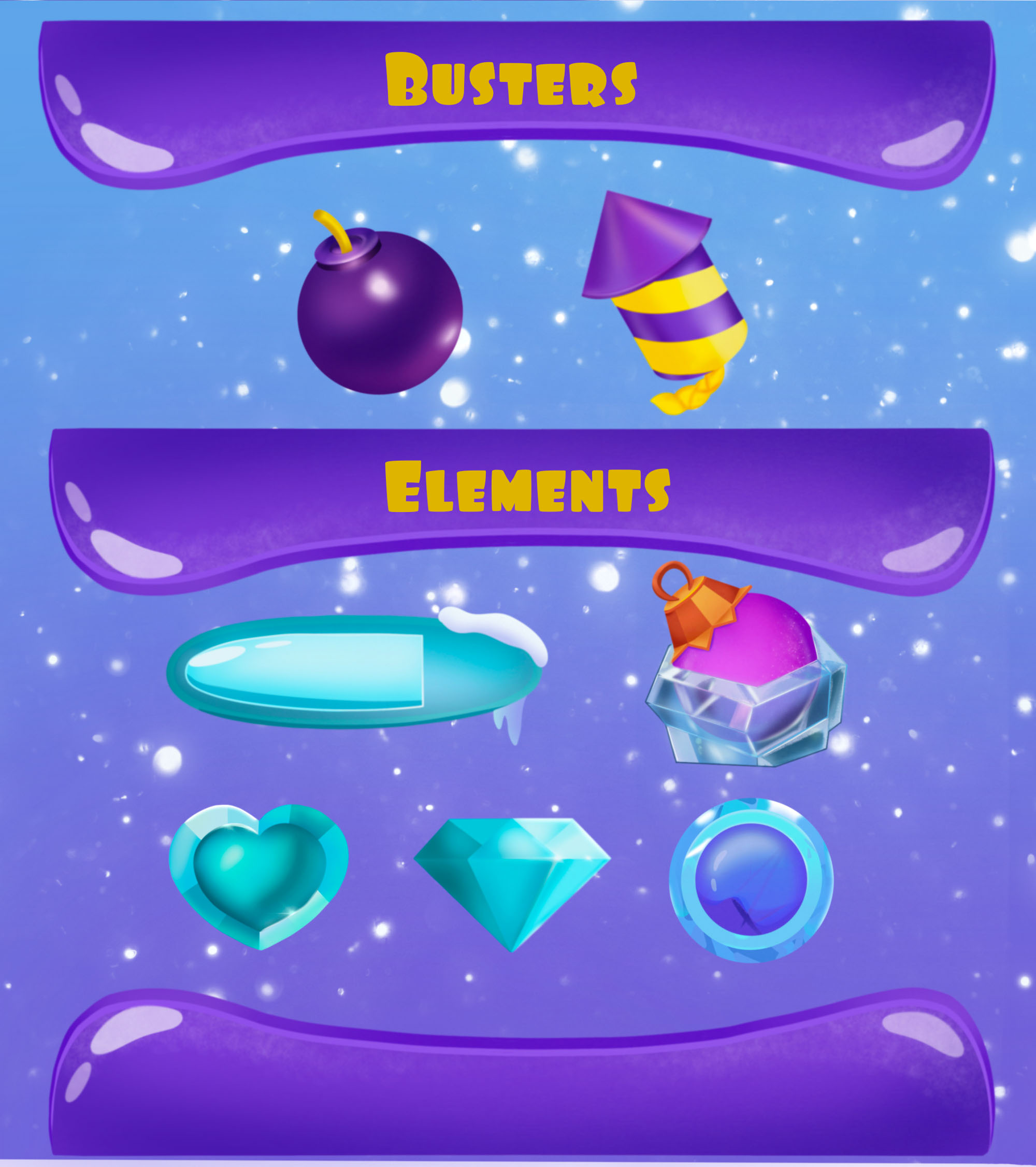 Christmas icons for mobile game — Изображение №4 — Интерфейсы, Иллюстрация на Dprofile