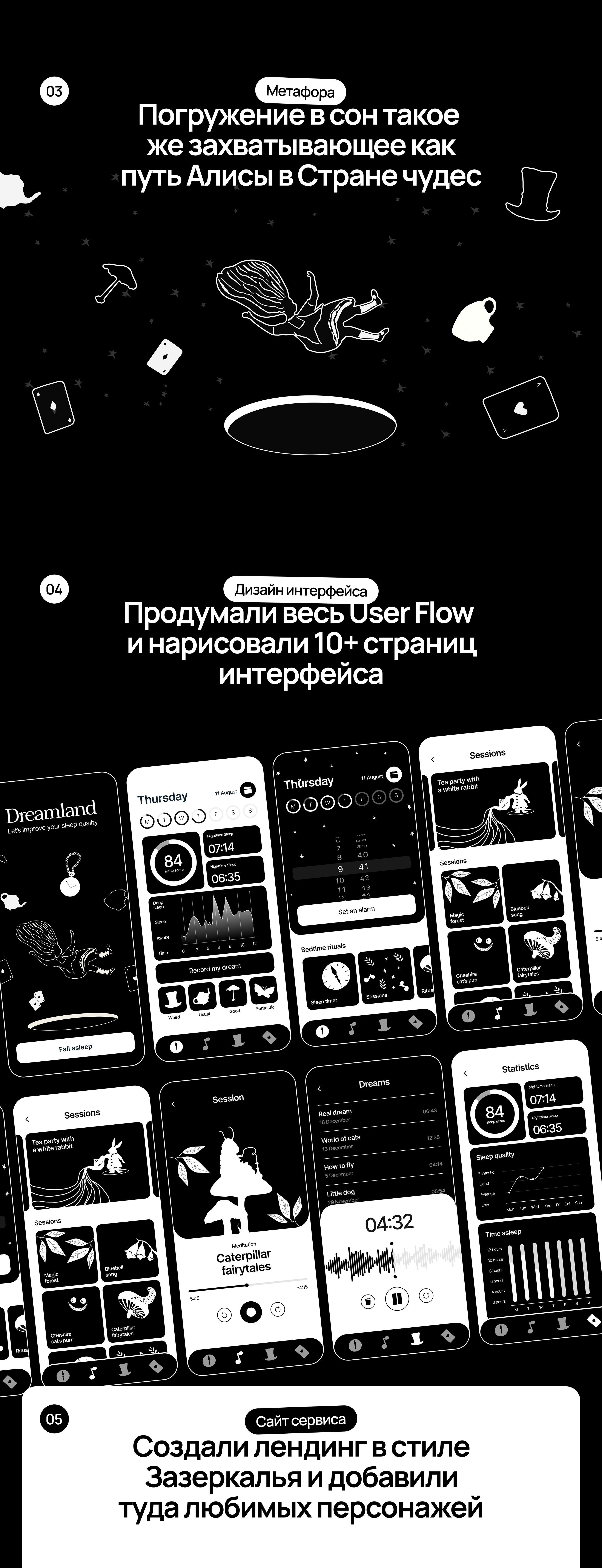 Dreamworld / Трекер сна — Изображение №2 — Интерфейсы, Брендинг, Иллюстрация на Dprofile