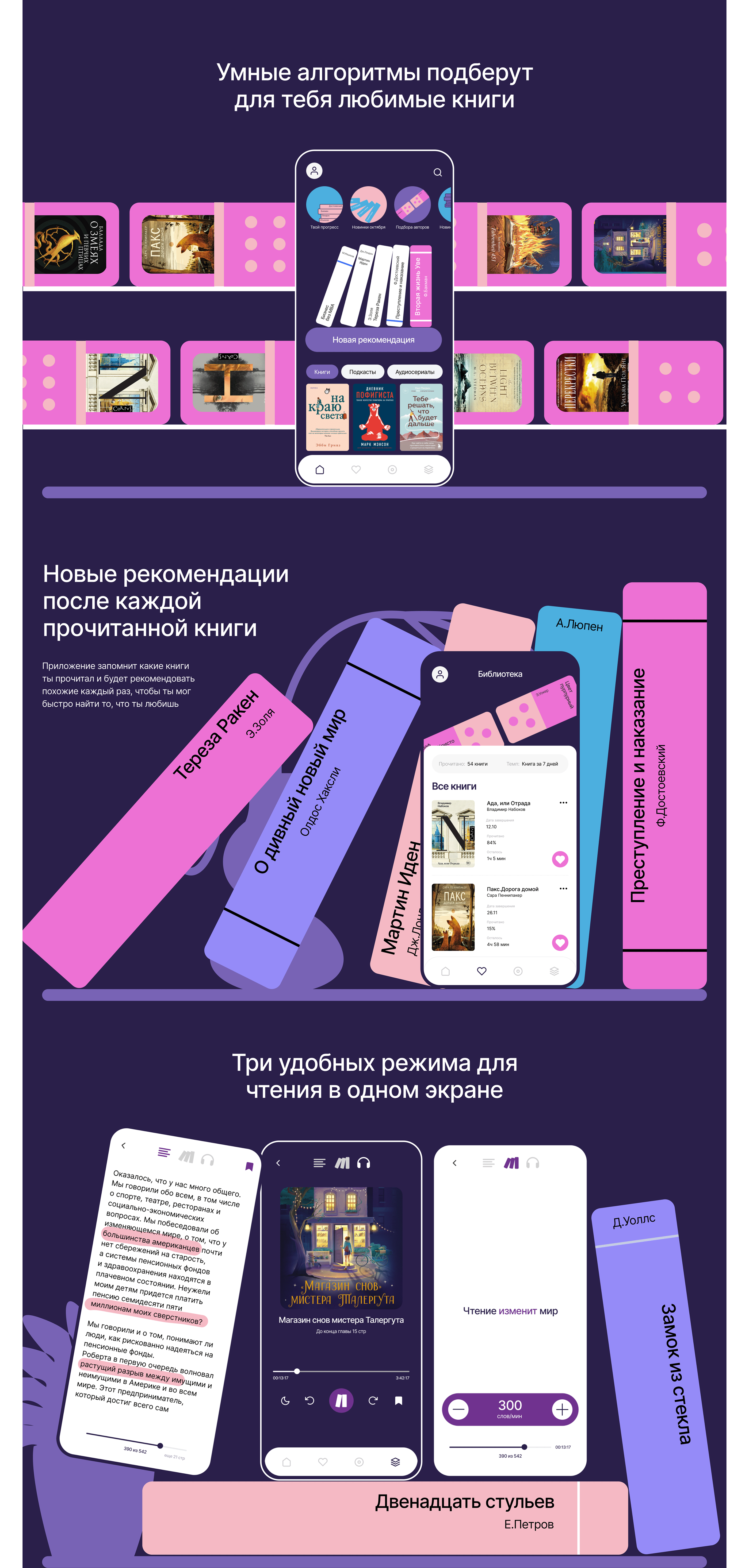 Readom / Speed reading service — Изображение №5 — Интерфейсы, Брендинг, Иллюстрация на Dprofile