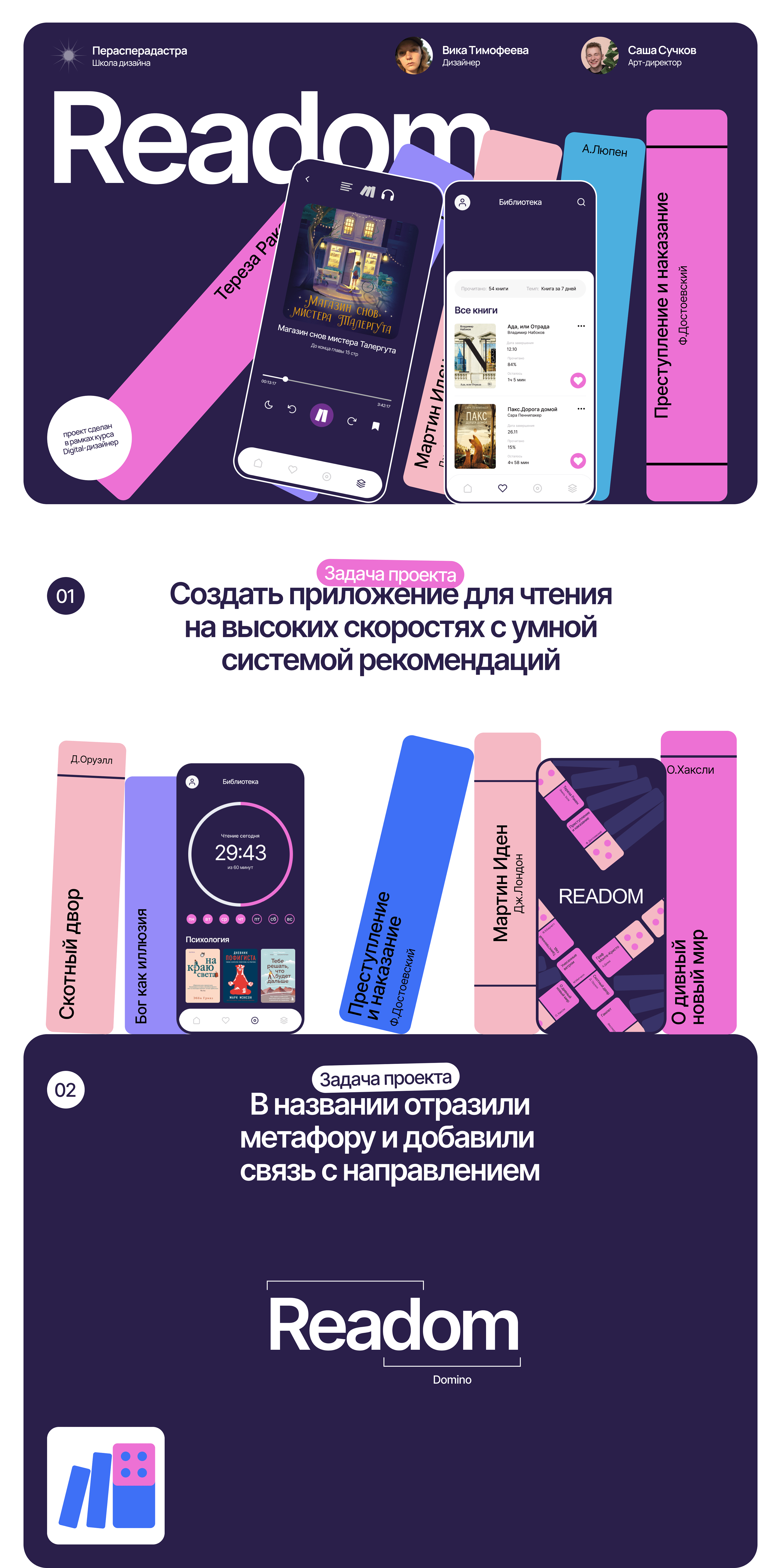 Readom / Speed reading service — Изображение №1 — Интерфейсы, Брендинг, Иллюстрация на Dprofile