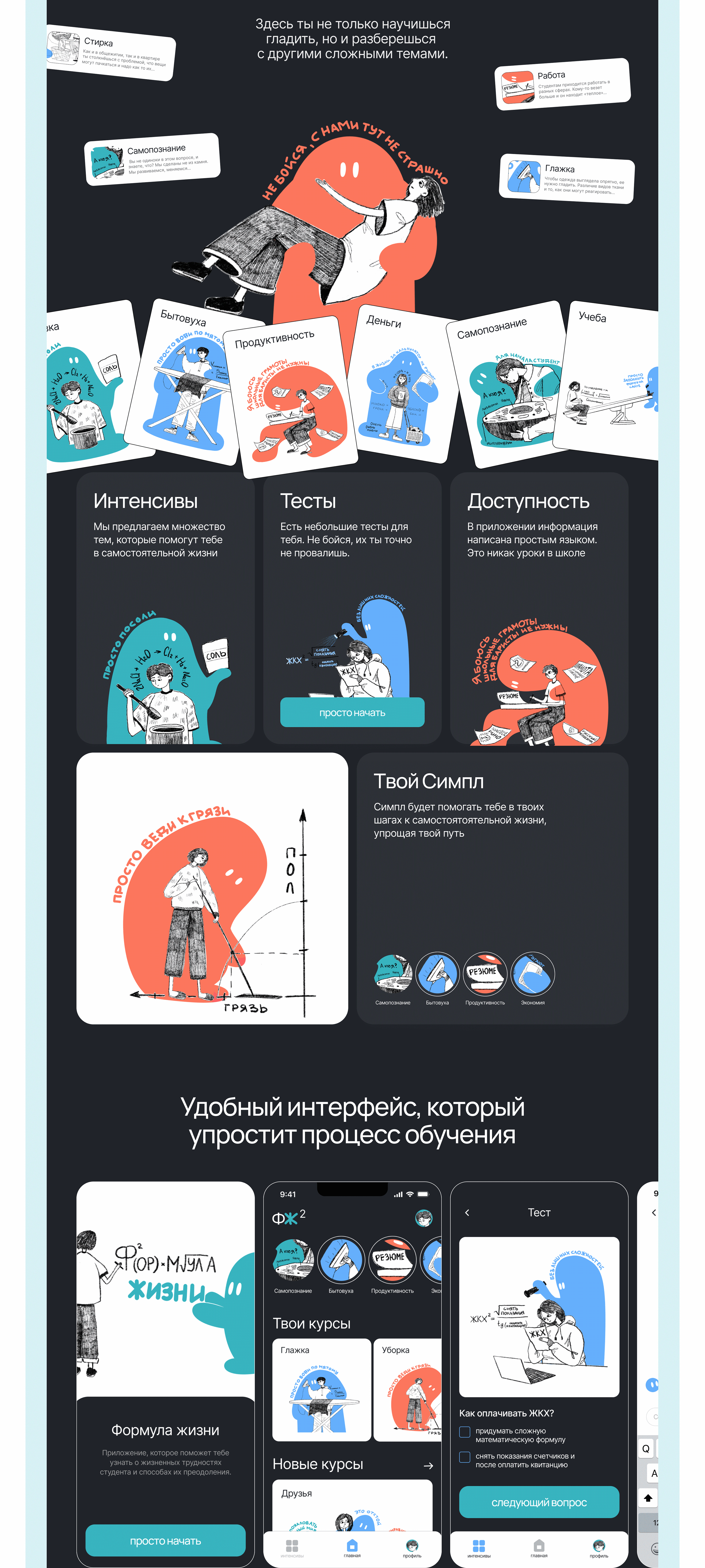 Формула жизни / Курсы для студентов — Изображение №5 — Интерфейсы, Брендинг, Иллюстрация на Dprofile
