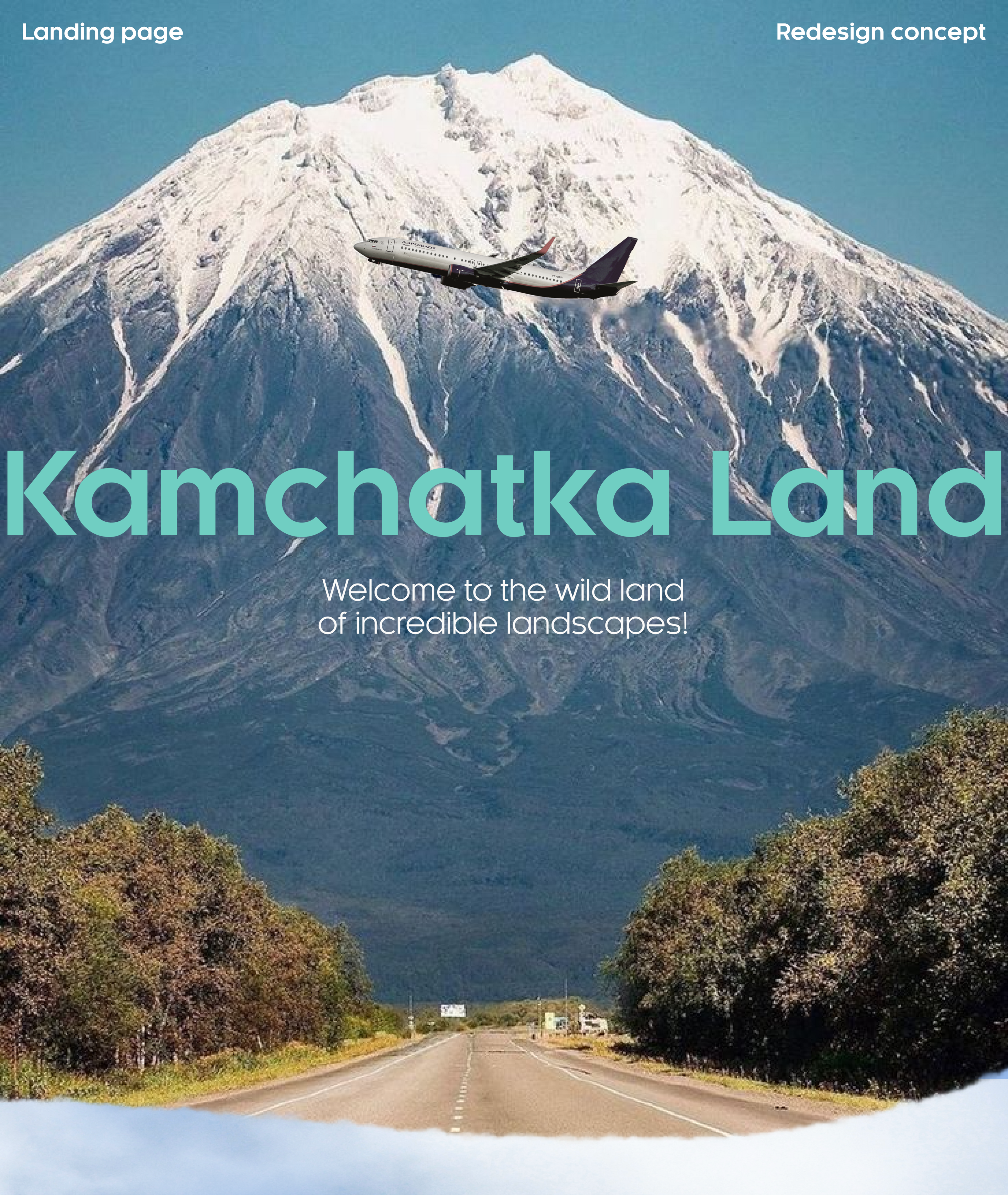 Landing page | Redesign concept | KamchatkaLand — Изображение №1 — Интерфейсы на Dprofile